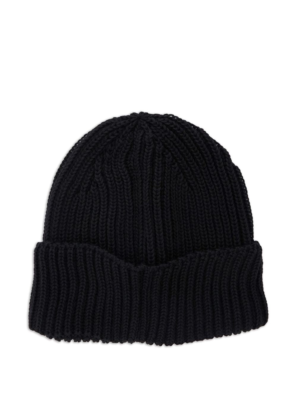 C.P.COMPANY Knit Wool Beanie with Lens Detail