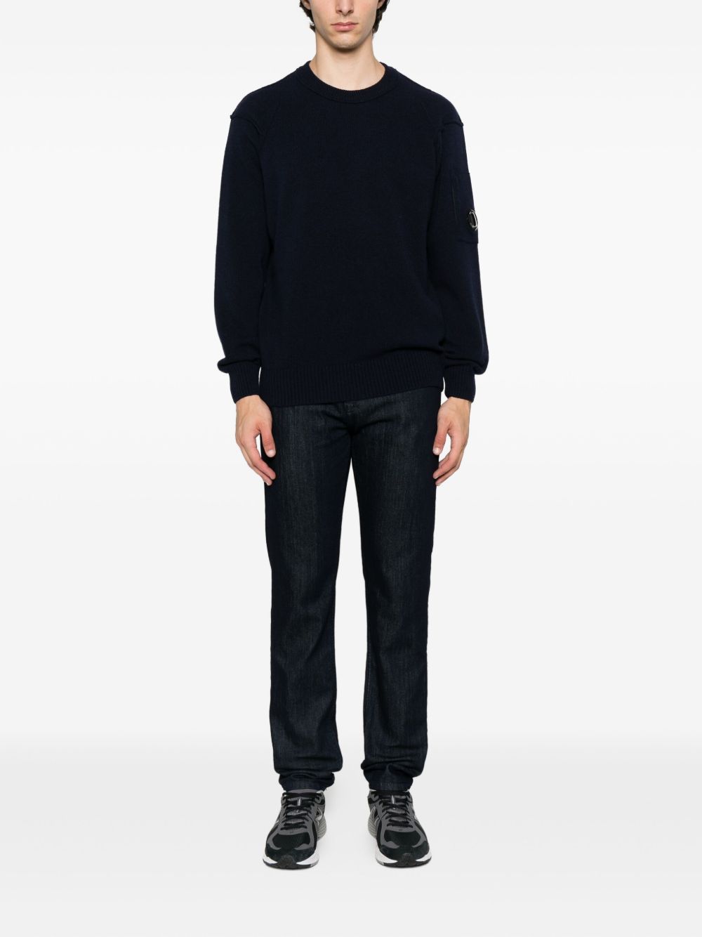 C.P.COMPANY Men's Wool Crewneck Sweater - FW25