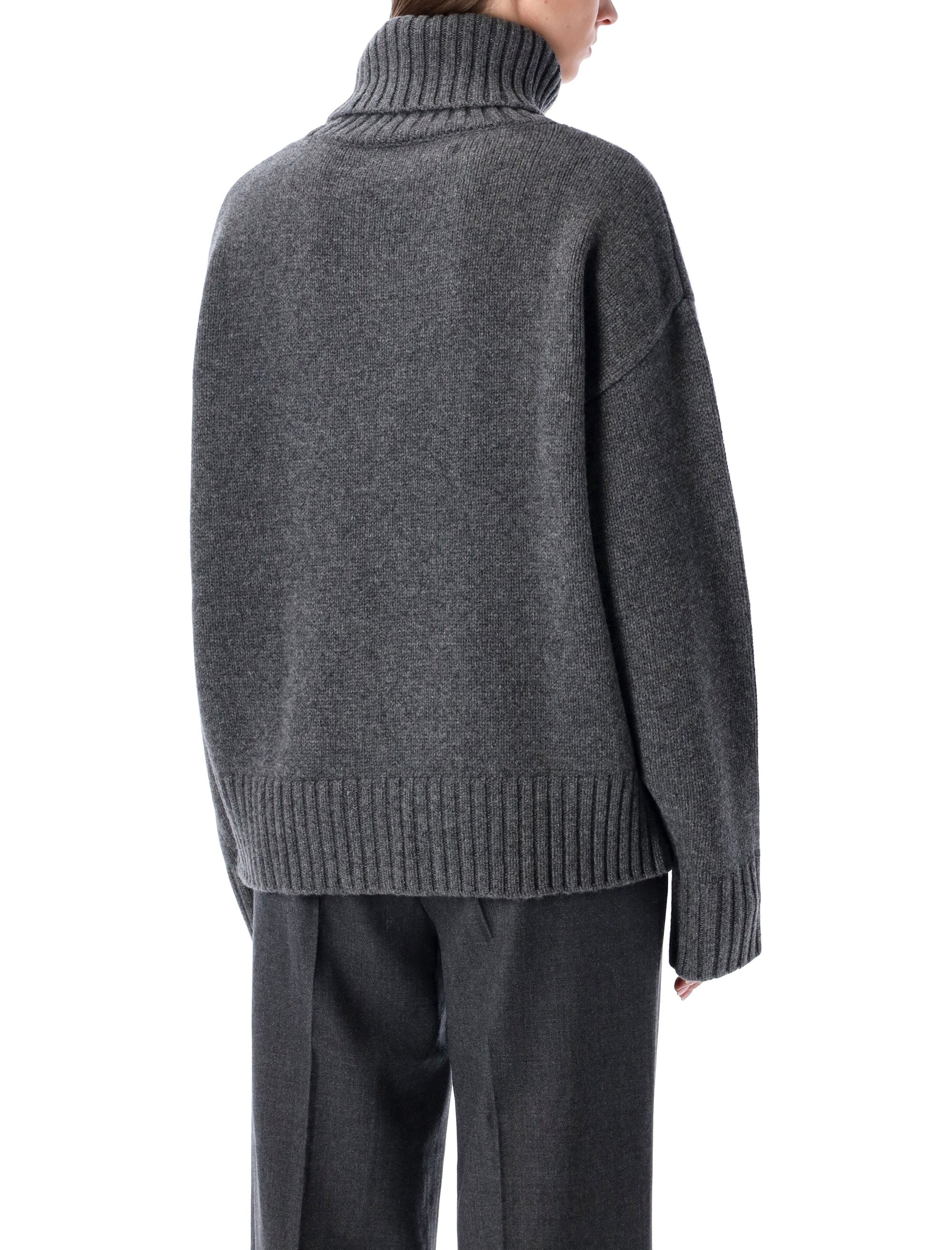 RHEA Oversized Heavy Wool Turtleneck Sweater XS/S