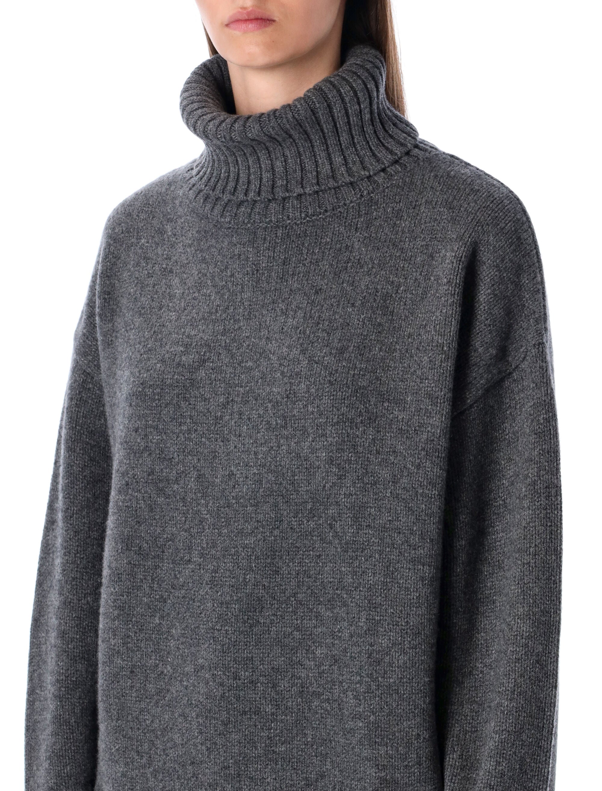 RHEA Oversized Heavy Wool Turtleneck Sweater XS/S
