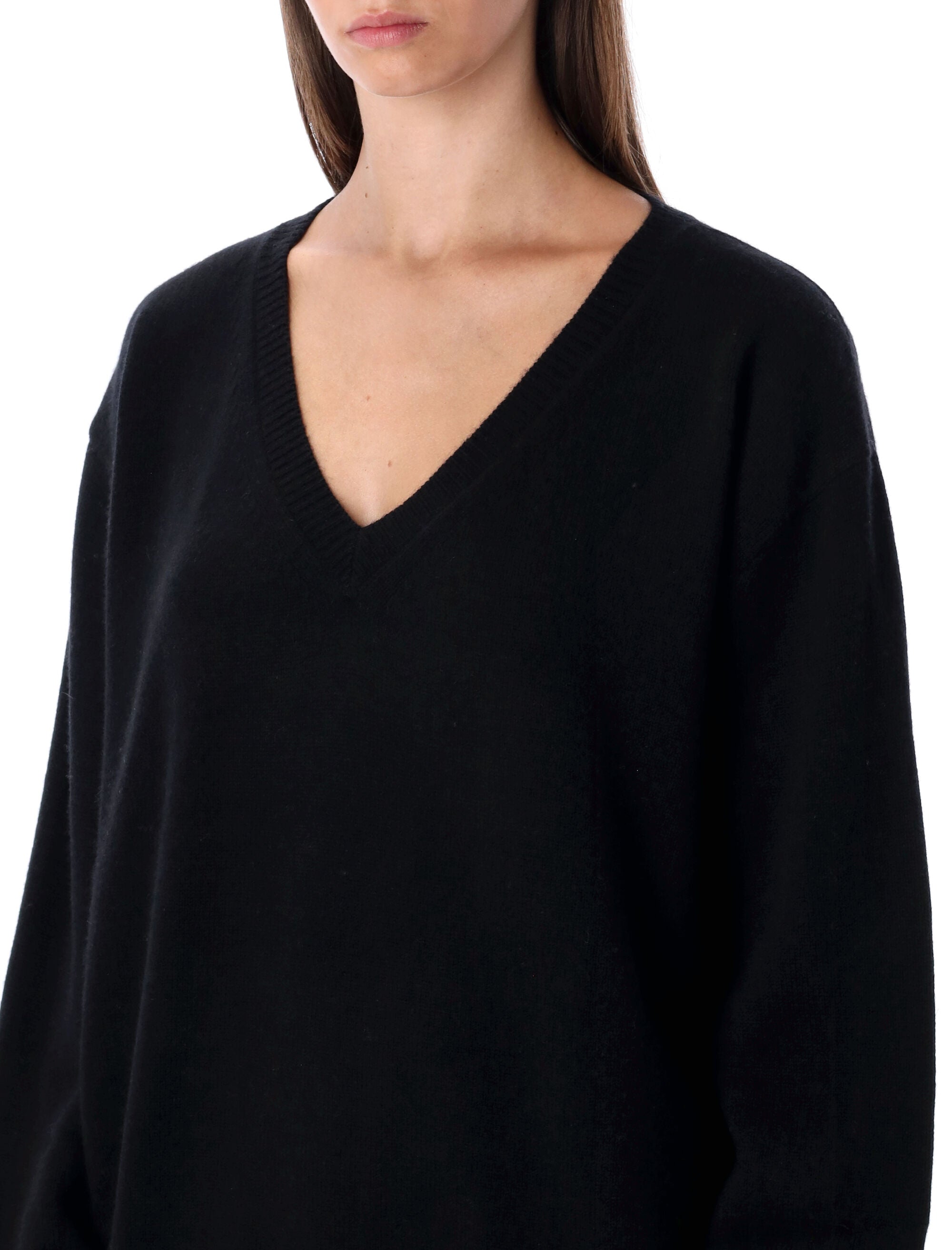 RHEA Oversized V-Neck Wool Cashmere Sweater XS/S