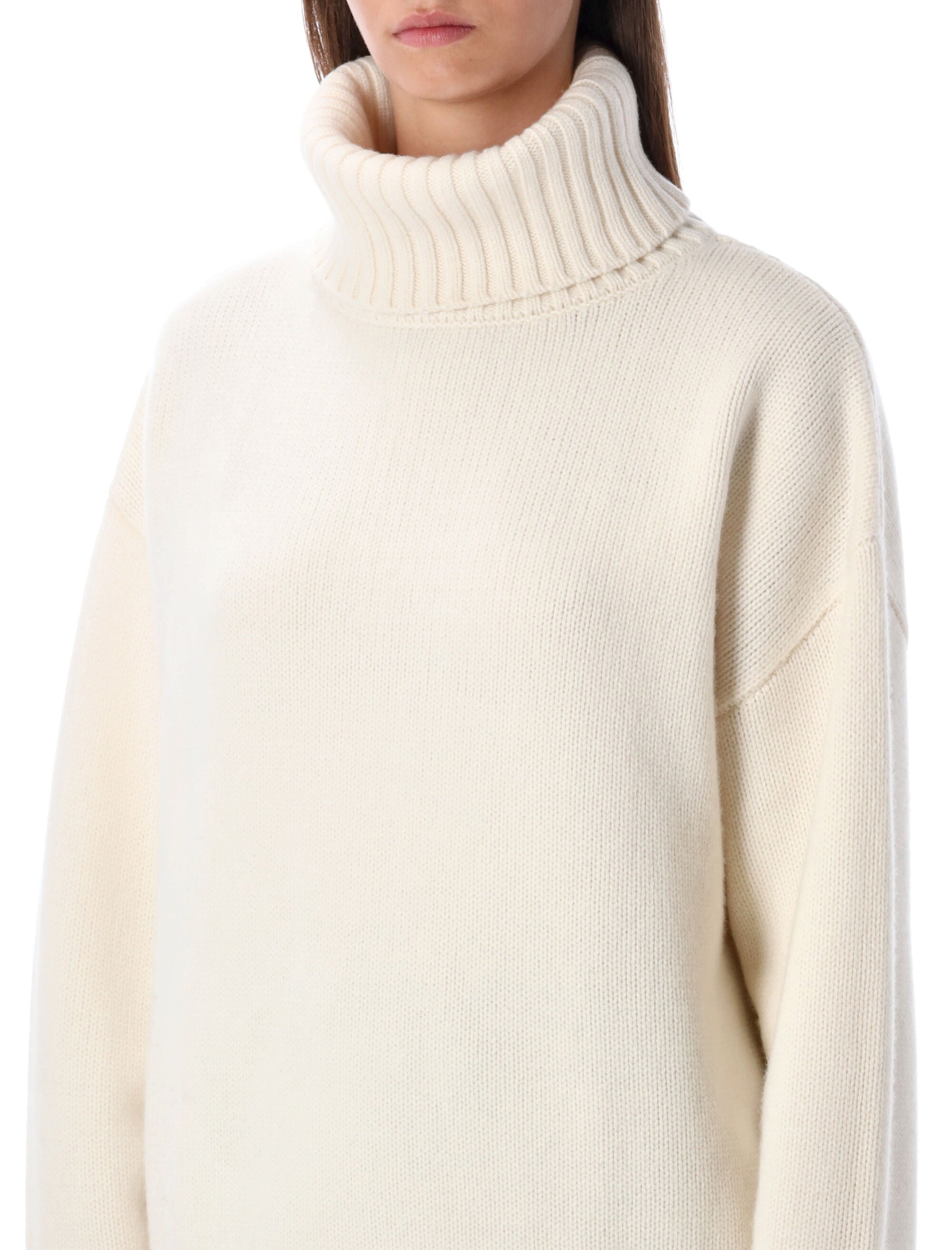RHEA Oversized Heavy Wool Turtleneck Sweater - XS/S