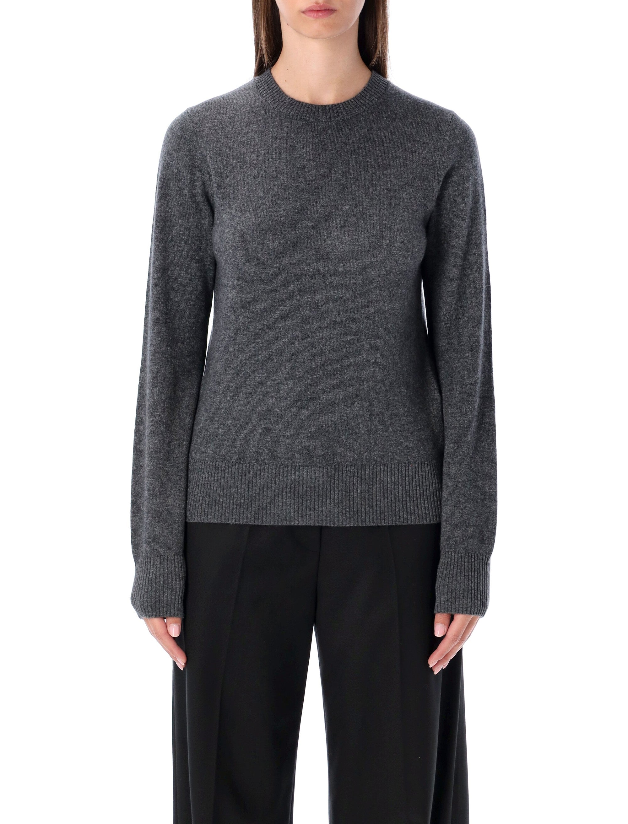 RHEA Tailored Slim Fit Wool Cashmere Crewneck Sweater - Size S
