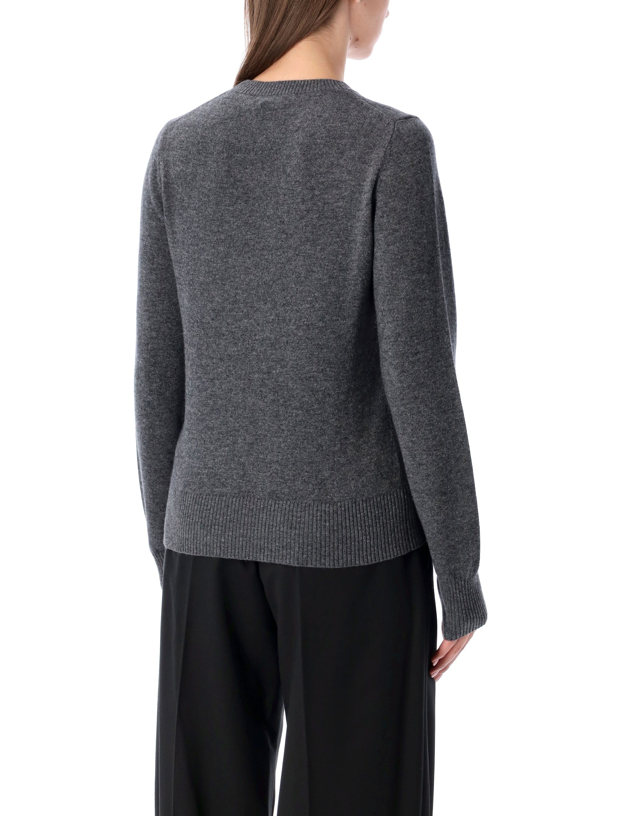 RHEA Tailored Slim Fit Wool Cashmere Crewneck Sweater - Size S