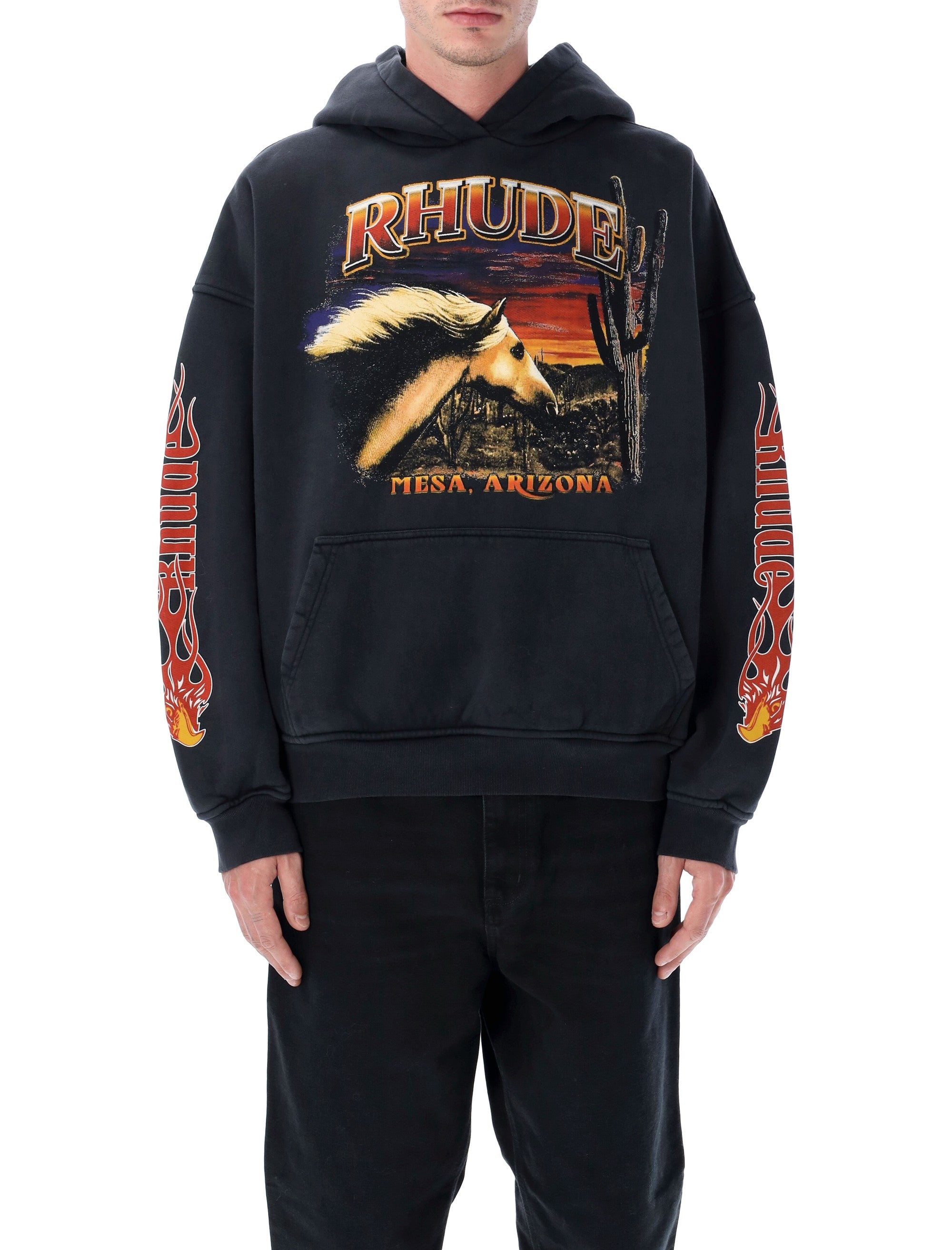 RHUDE Mesa Stallion Graphic Hoodie - Men's Size L