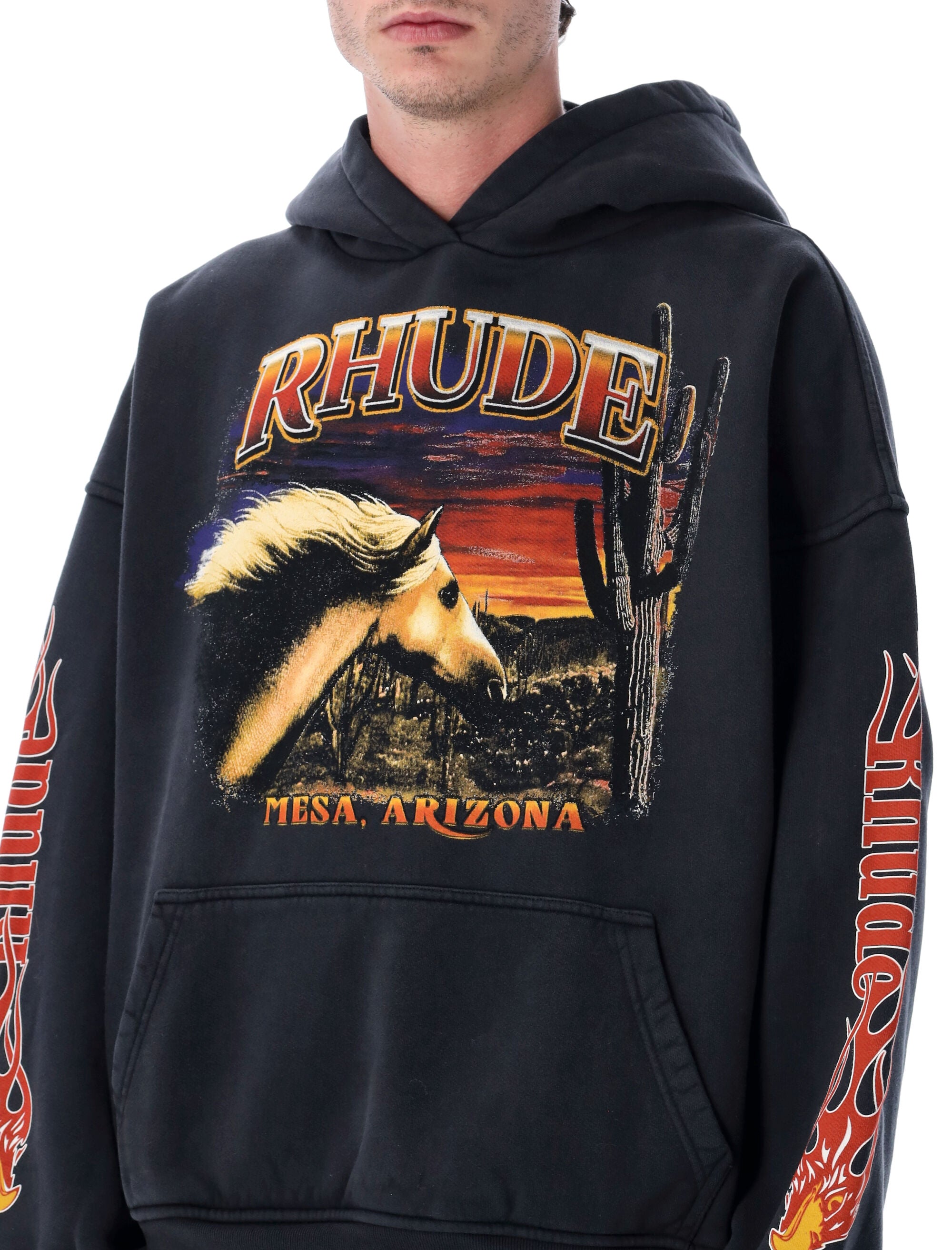 RHUDE Mesa Stallion Graphic Hoodie - Men's Size L