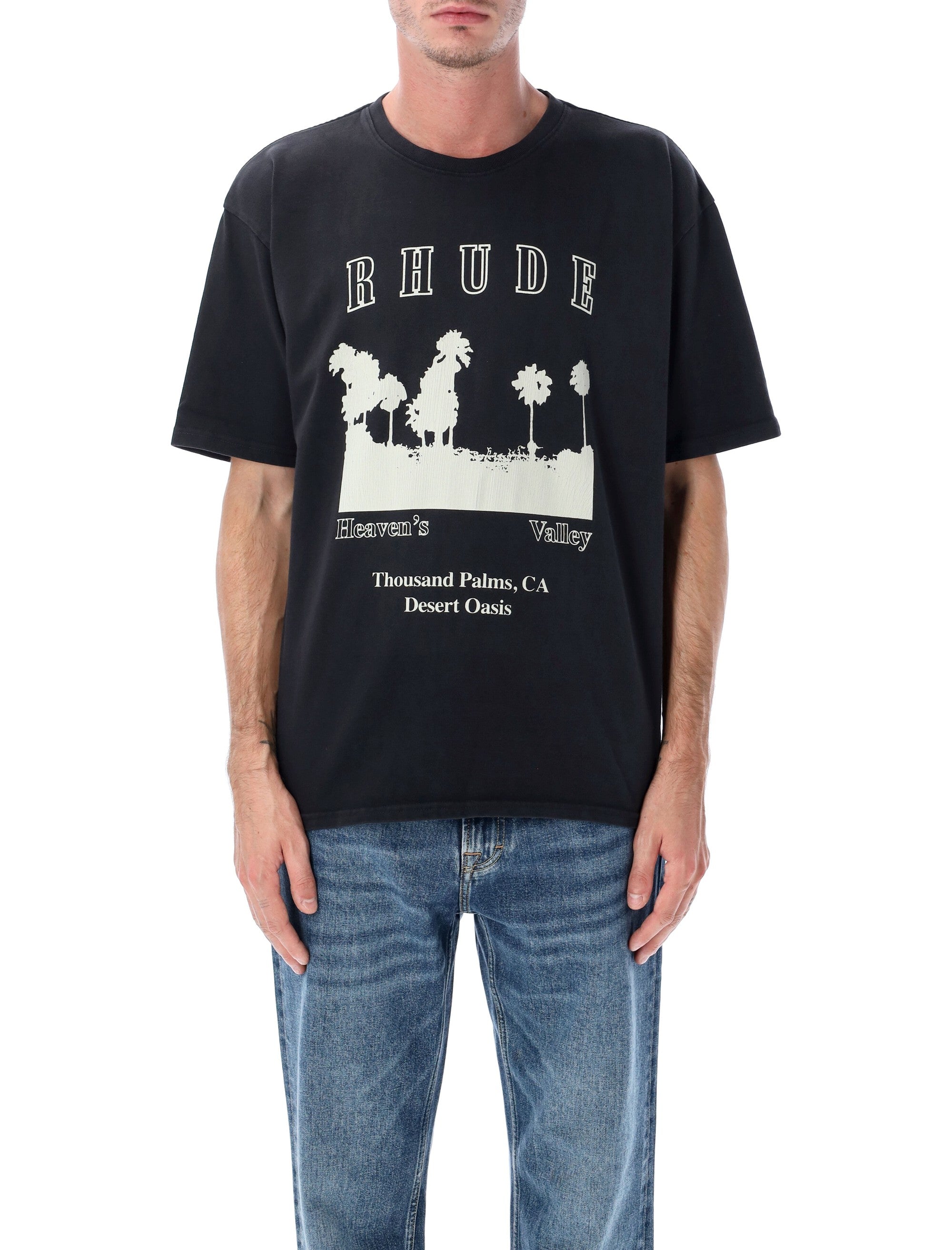 RHUDE Thousand Palms Graphic T-Shirt - Oversized Fit