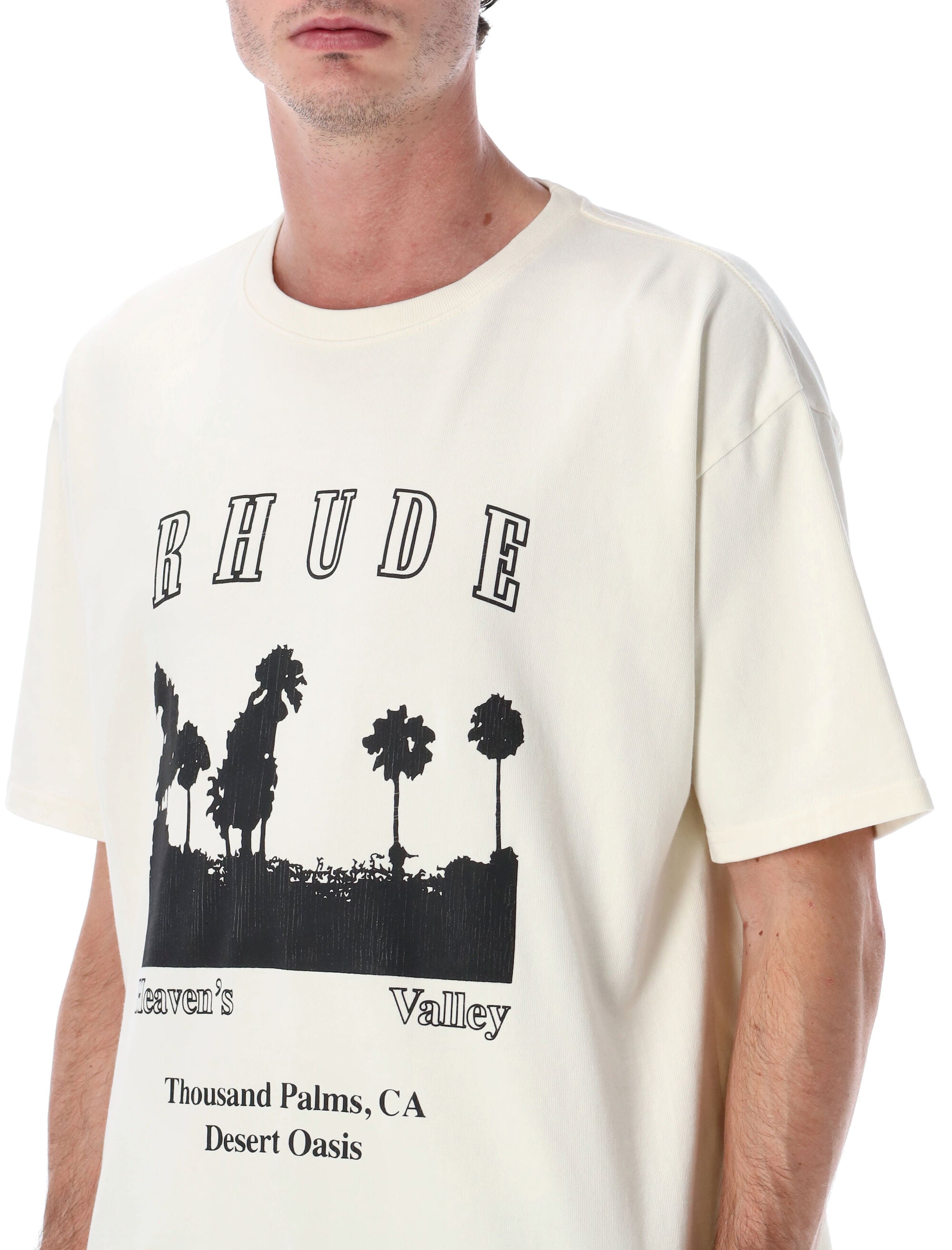 RHUDE Oversized Thousand Palms Graphic T-Shirt - Size L