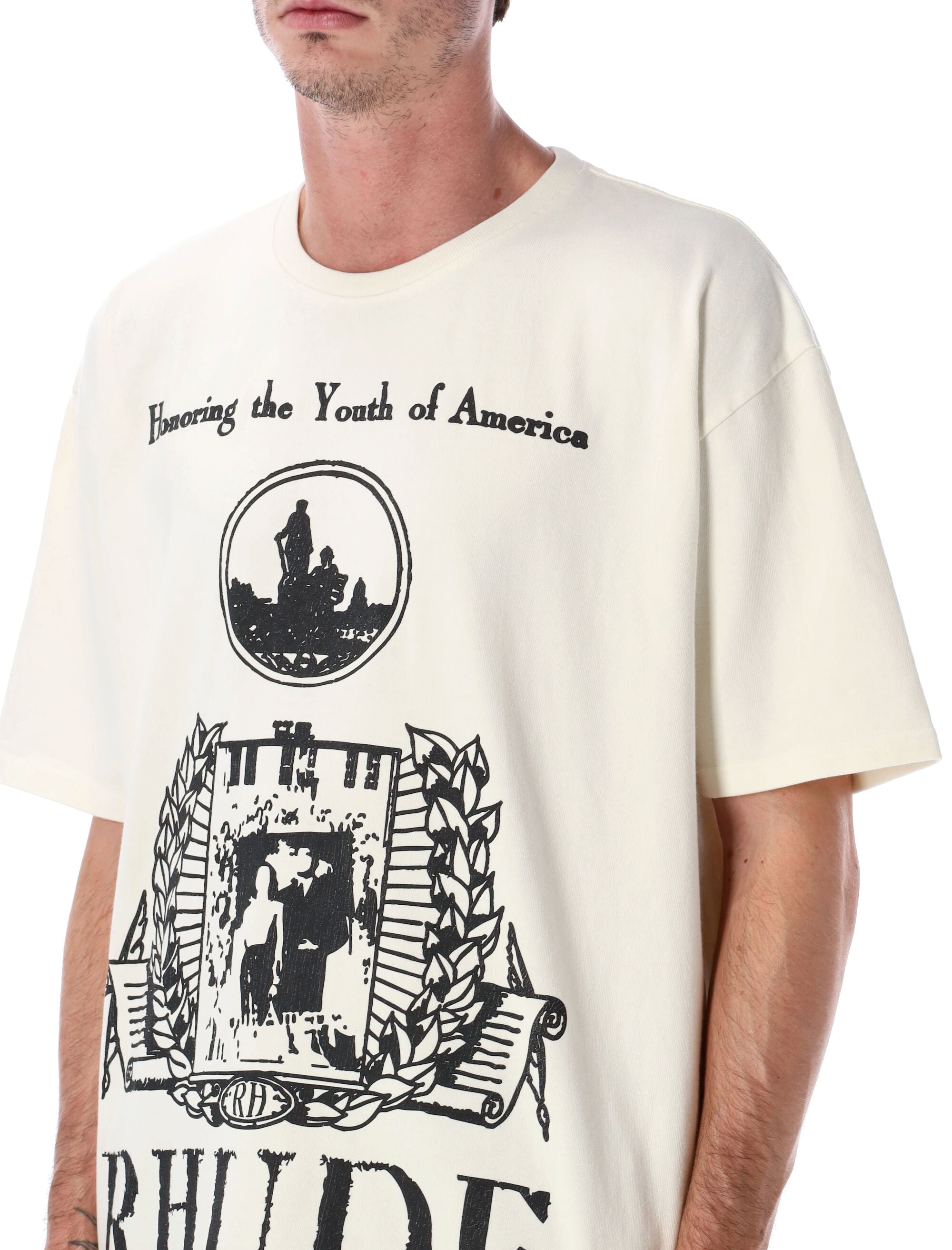 RHUDE Youth of America Graphic Cotton T-Shirt - Size L