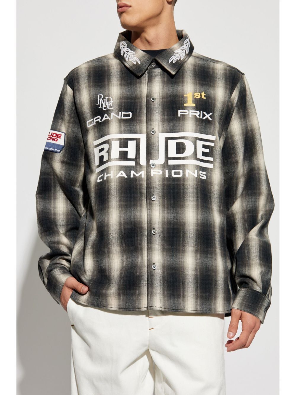 RHUDE Racing Flannel Shirt - Men’s Stylish Casual Wear