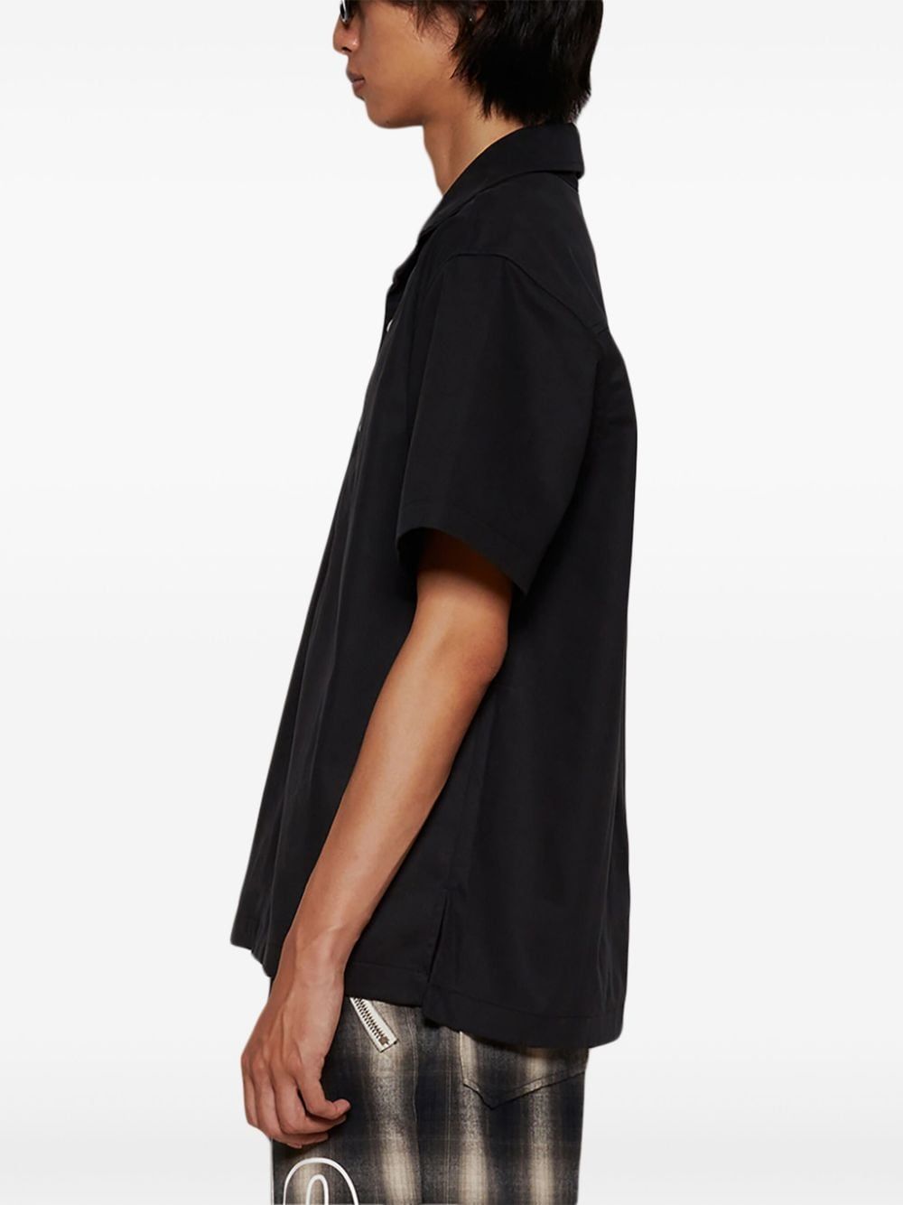 RHUDE Classic Cross Logo Snap Shirt for Men