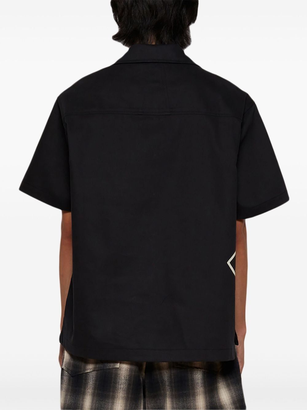 RHUDE Classic Cross Logo Snap Shirt for Men