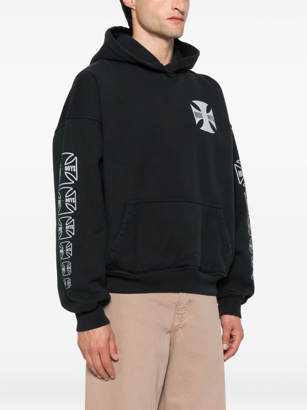 RHUDE Men's Hoodie with Front Pocket - FW25 Collection