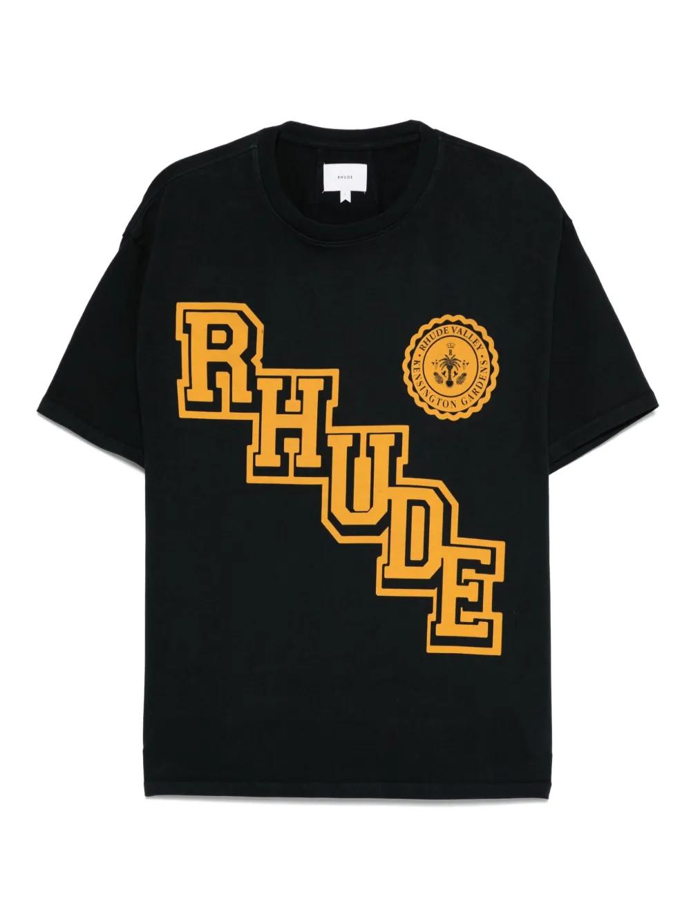 RHUDE Diagonal Logo Graphic Tee - Fall/Winter 2025