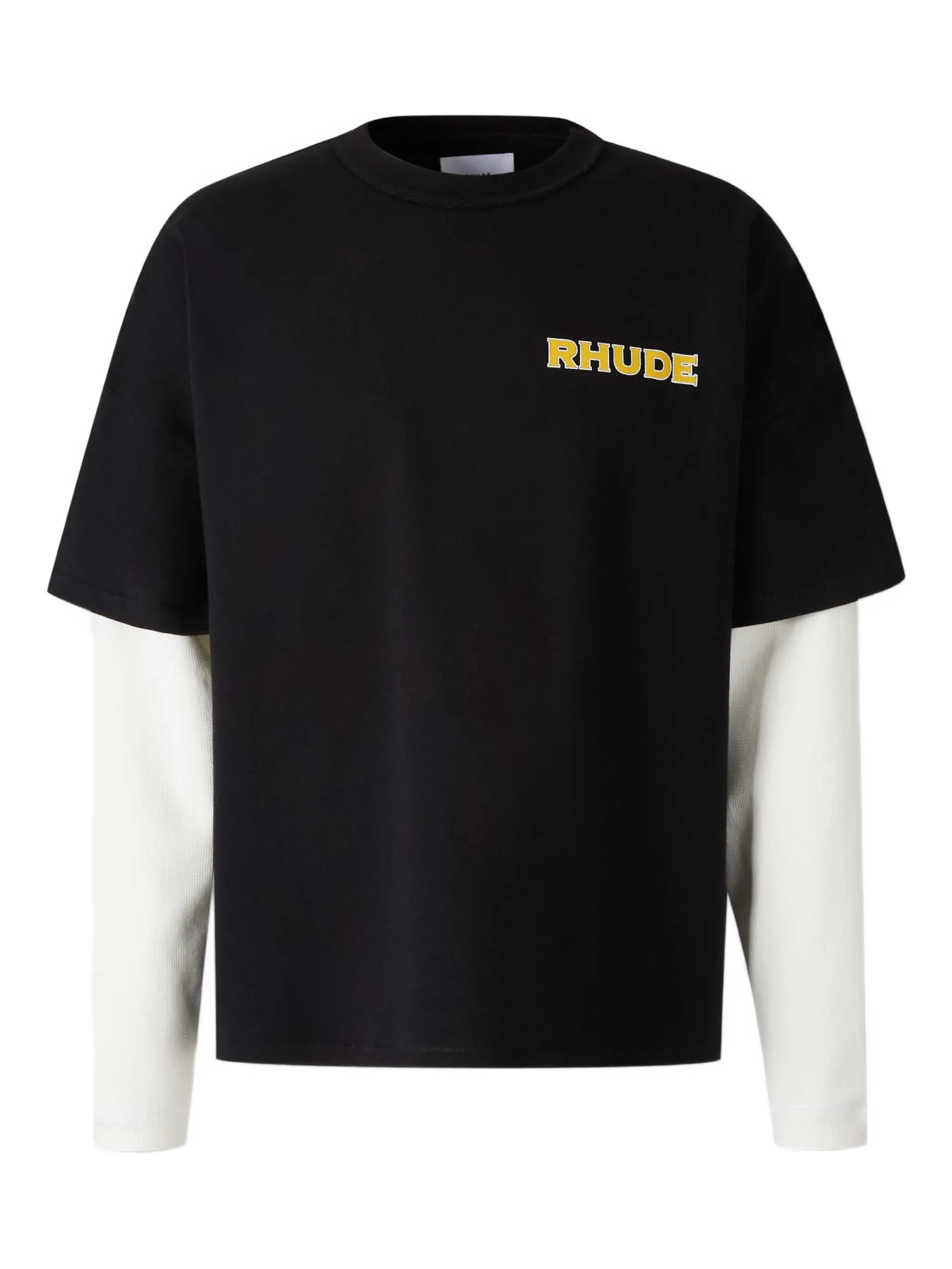 RHUDE Double Layer Long Sleeve Crew Neck T-Shirt