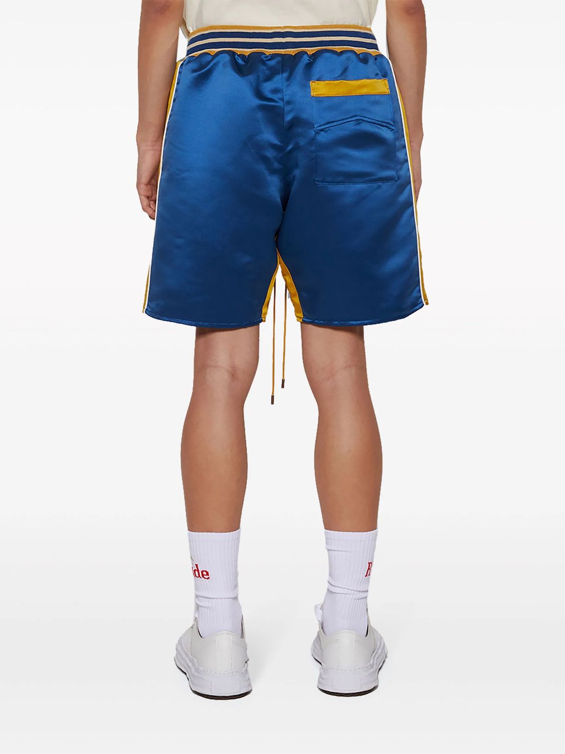 RHUDE Embroidered Eagle Motif Bermuda Shorts for Men