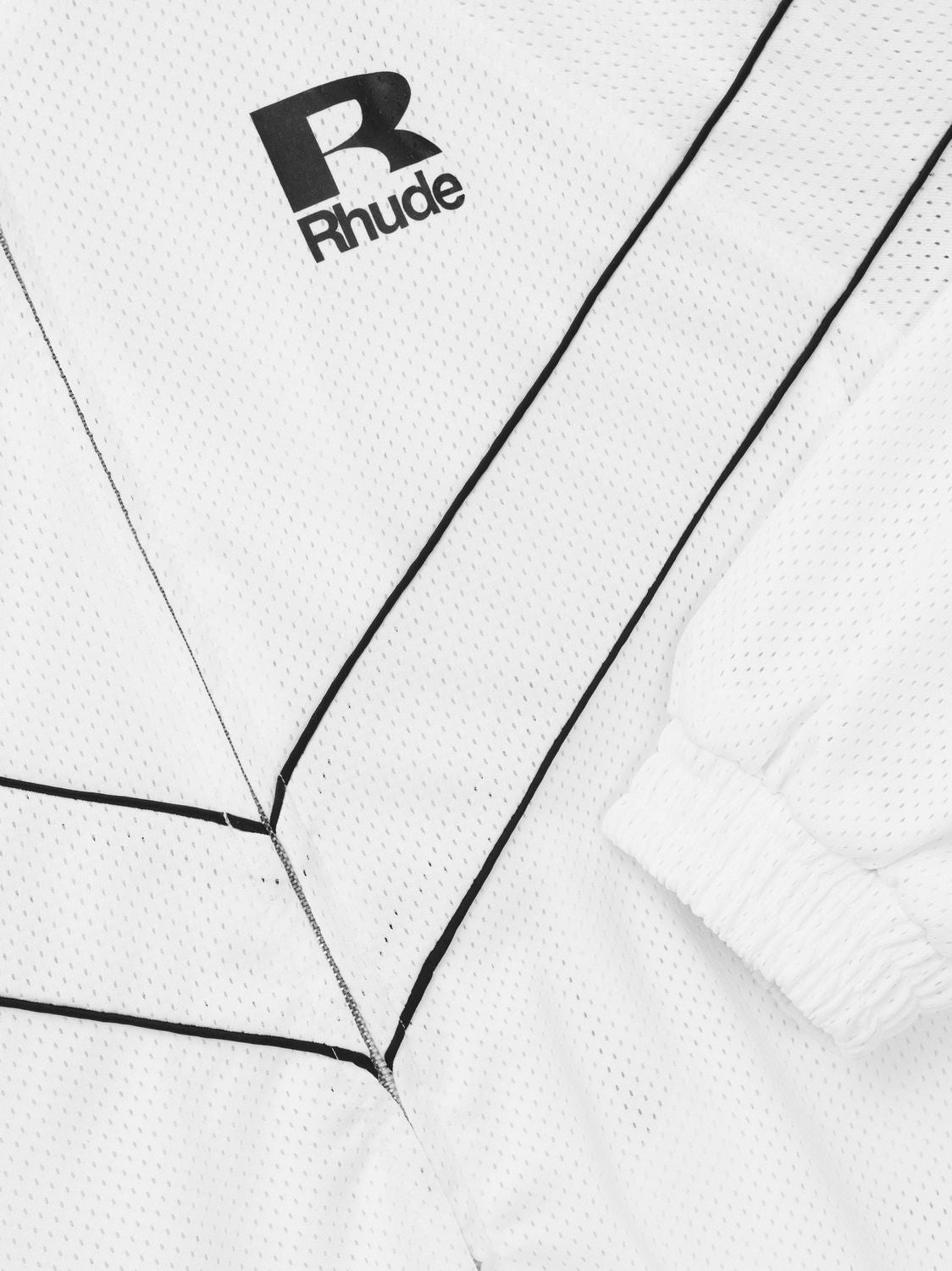 RHUDE Men's Raglan Track Jacket with Piping