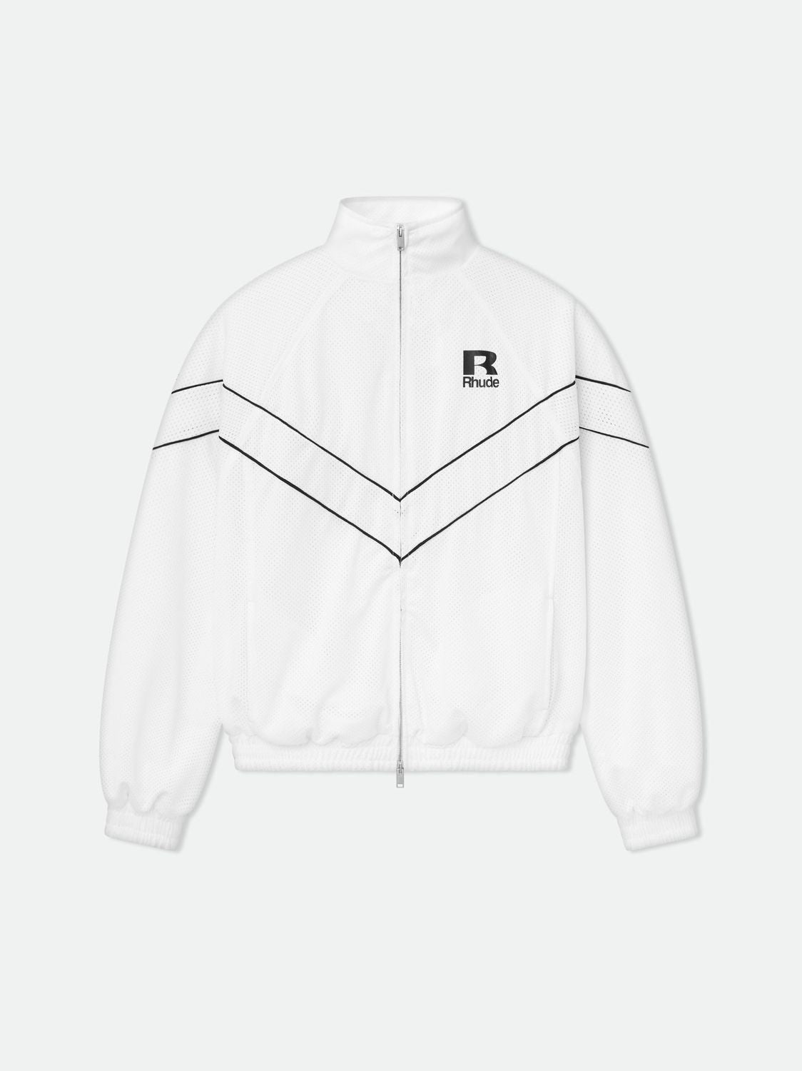 RHUDE Men's Raglan Track Jacket with Piping