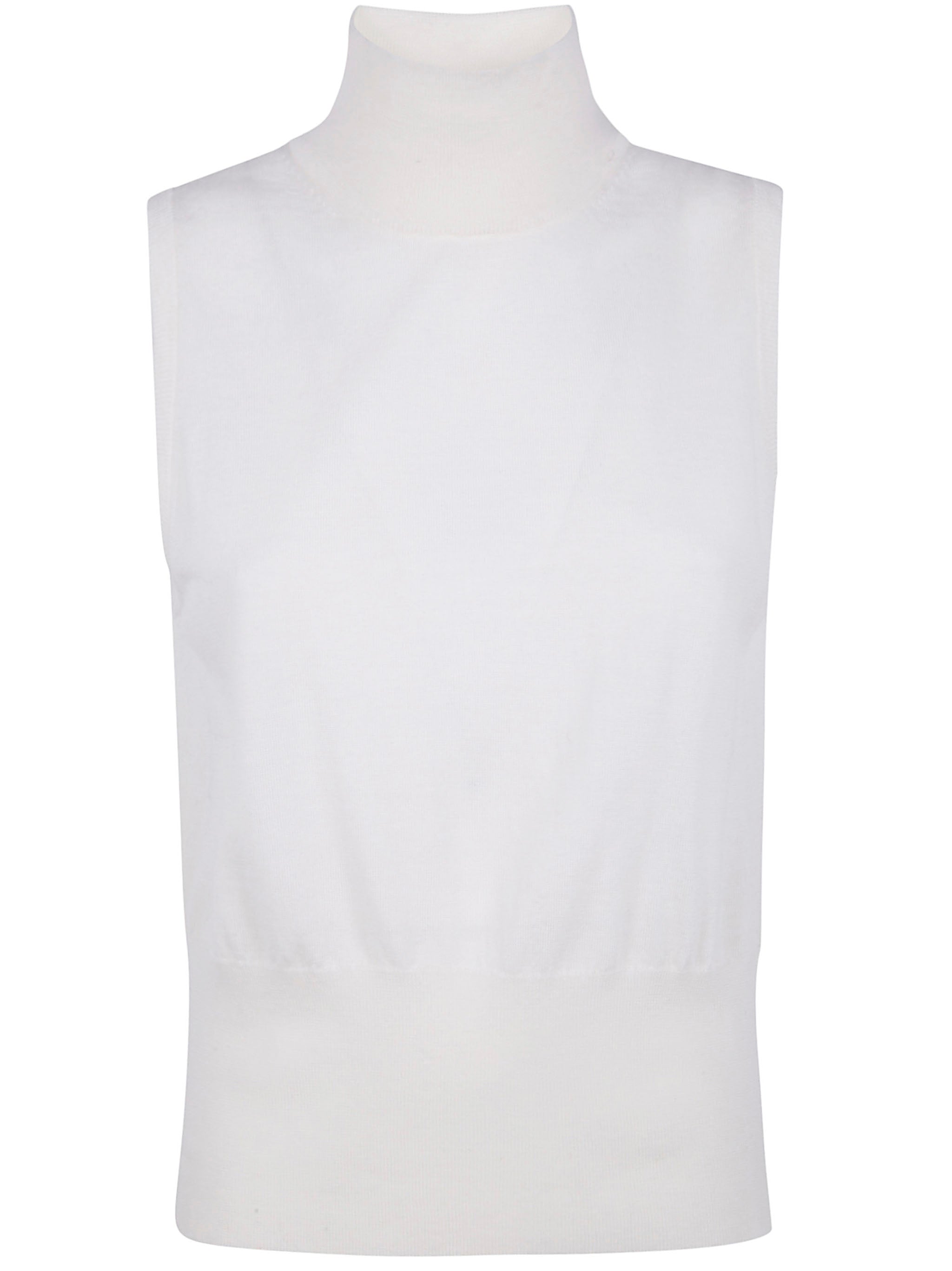 ROSSO PURO Sleeveless Mini Roundneck Sweater