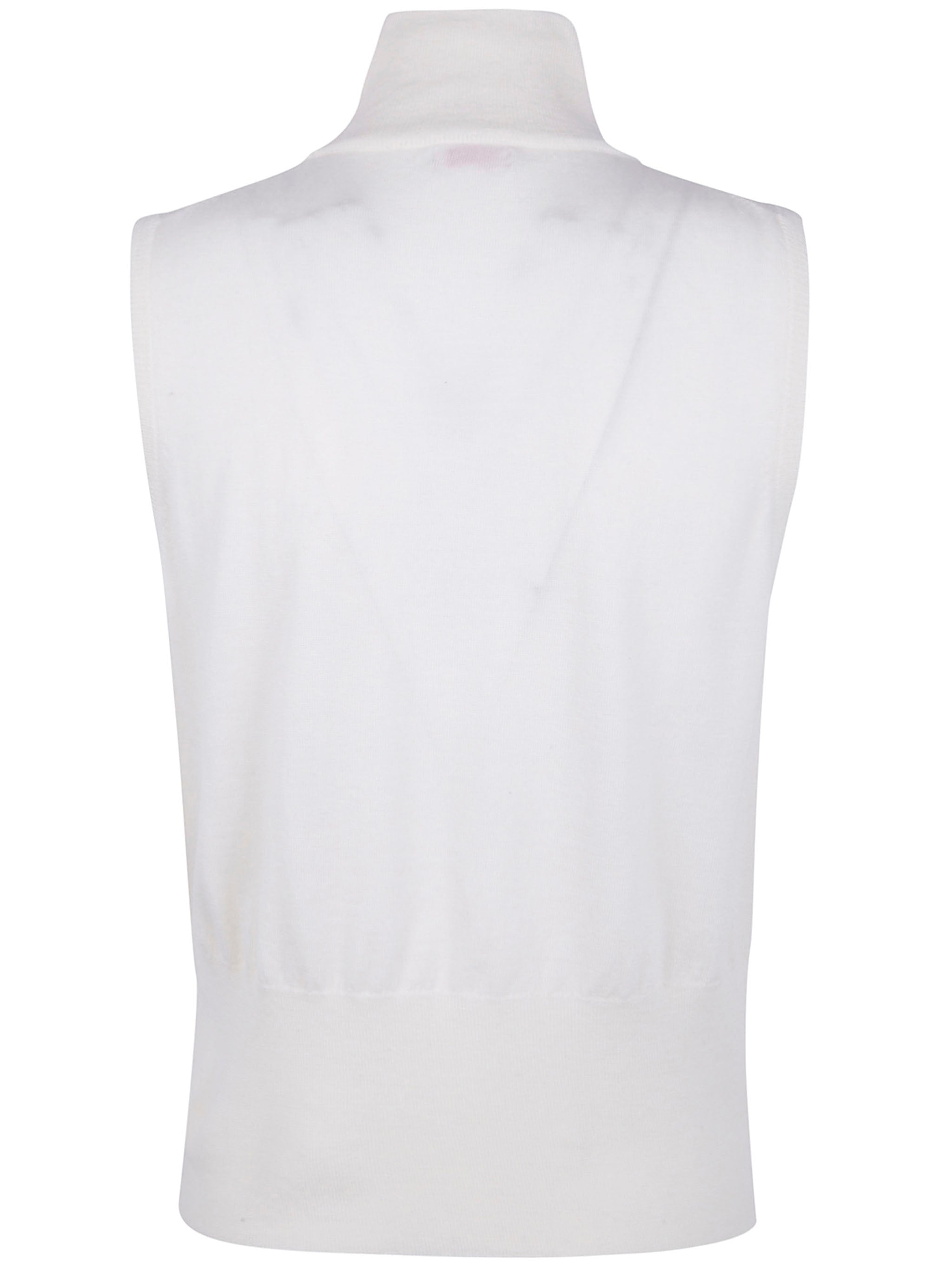 ROSSO PURO Sleeveless Mini Roundneck Sweater