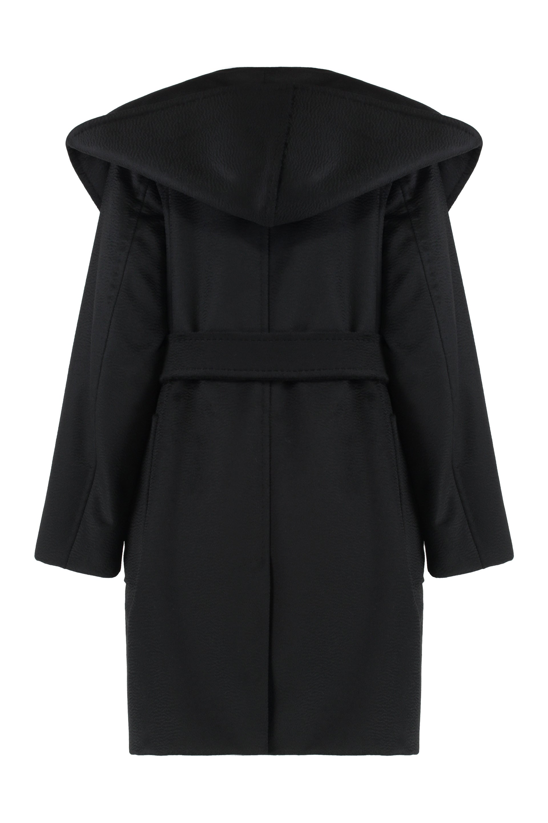 MAX MARA Rialto Camel Jacket with Hood and Belt