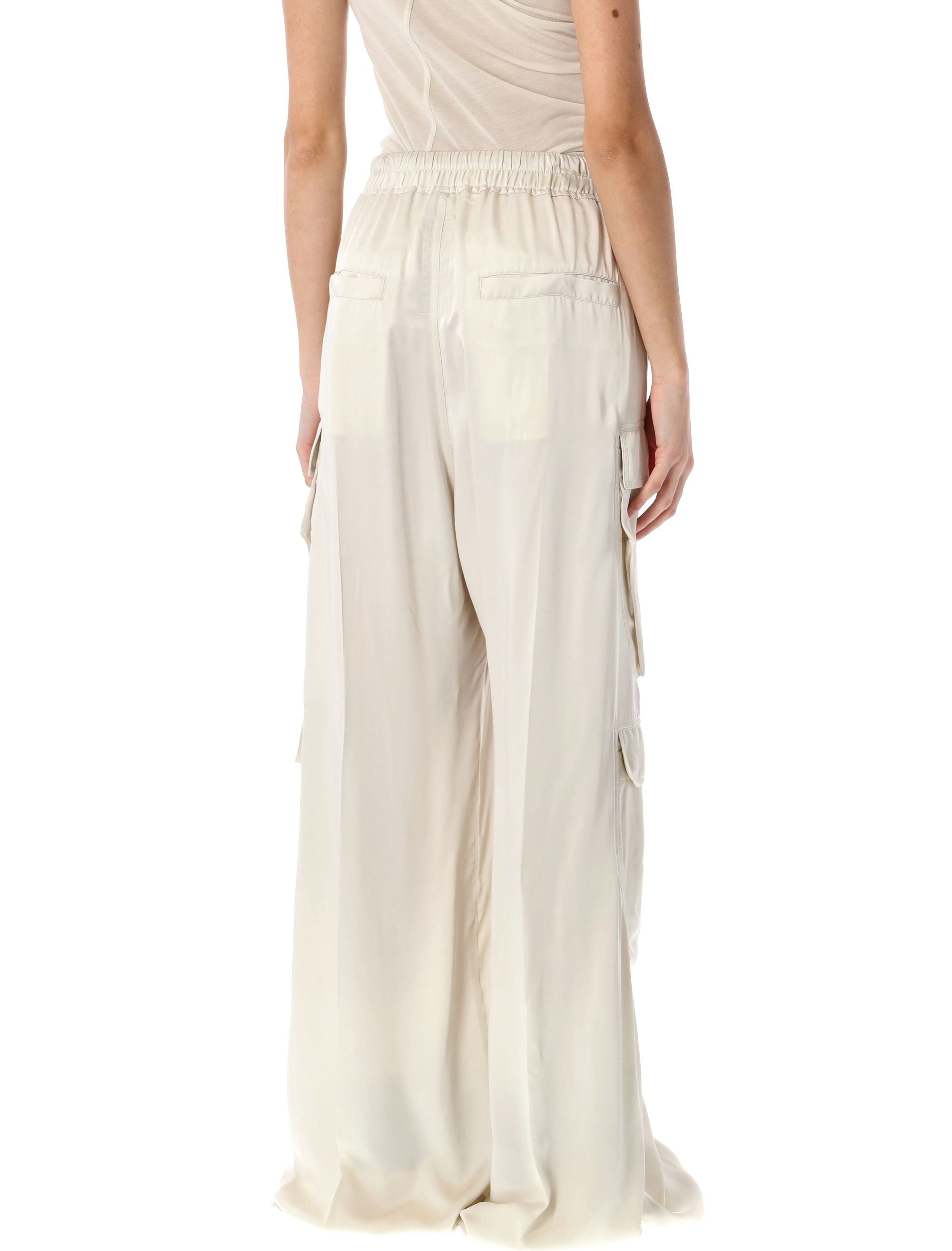 RICK OWENS Relaxed Fit Wide Leg Cargo Pants