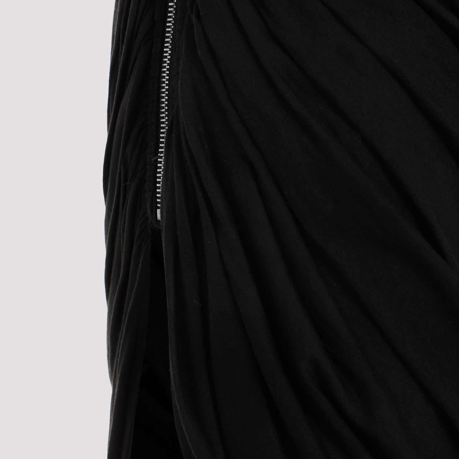 RICK OWENS One-Shoulder Draped Mini Gown