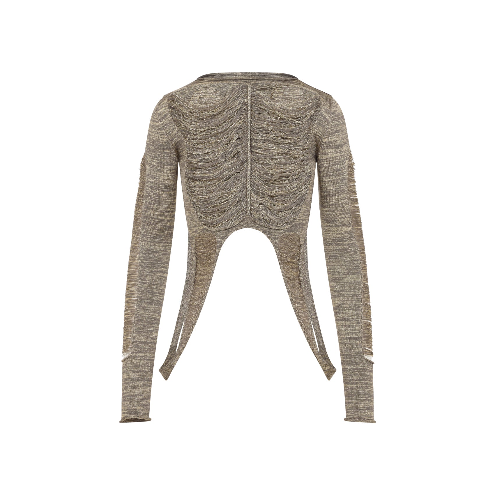 RICK OWENS Metallic Wool Blend Top for Women