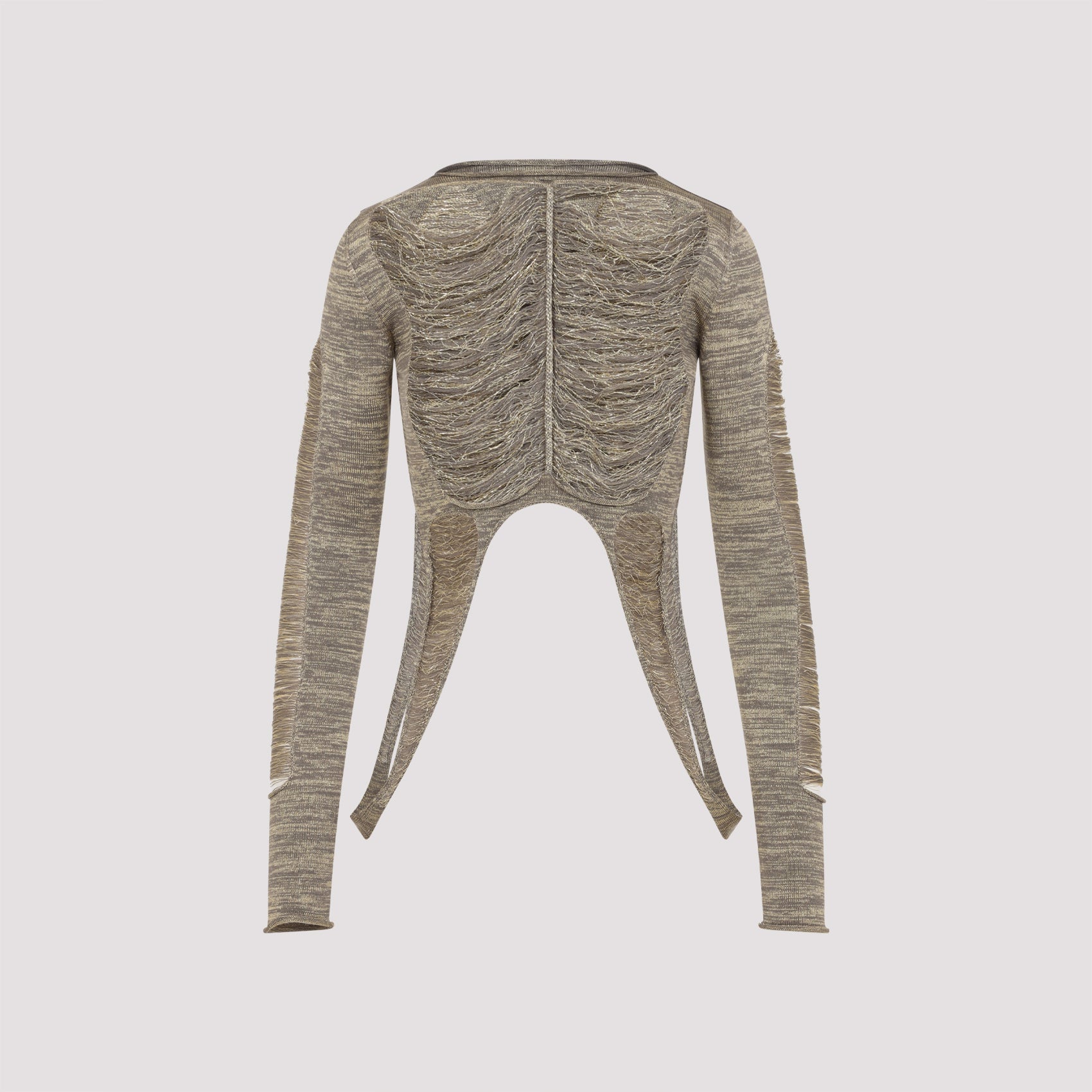 RICK OWENS Metallic Wool Blend Top for Women