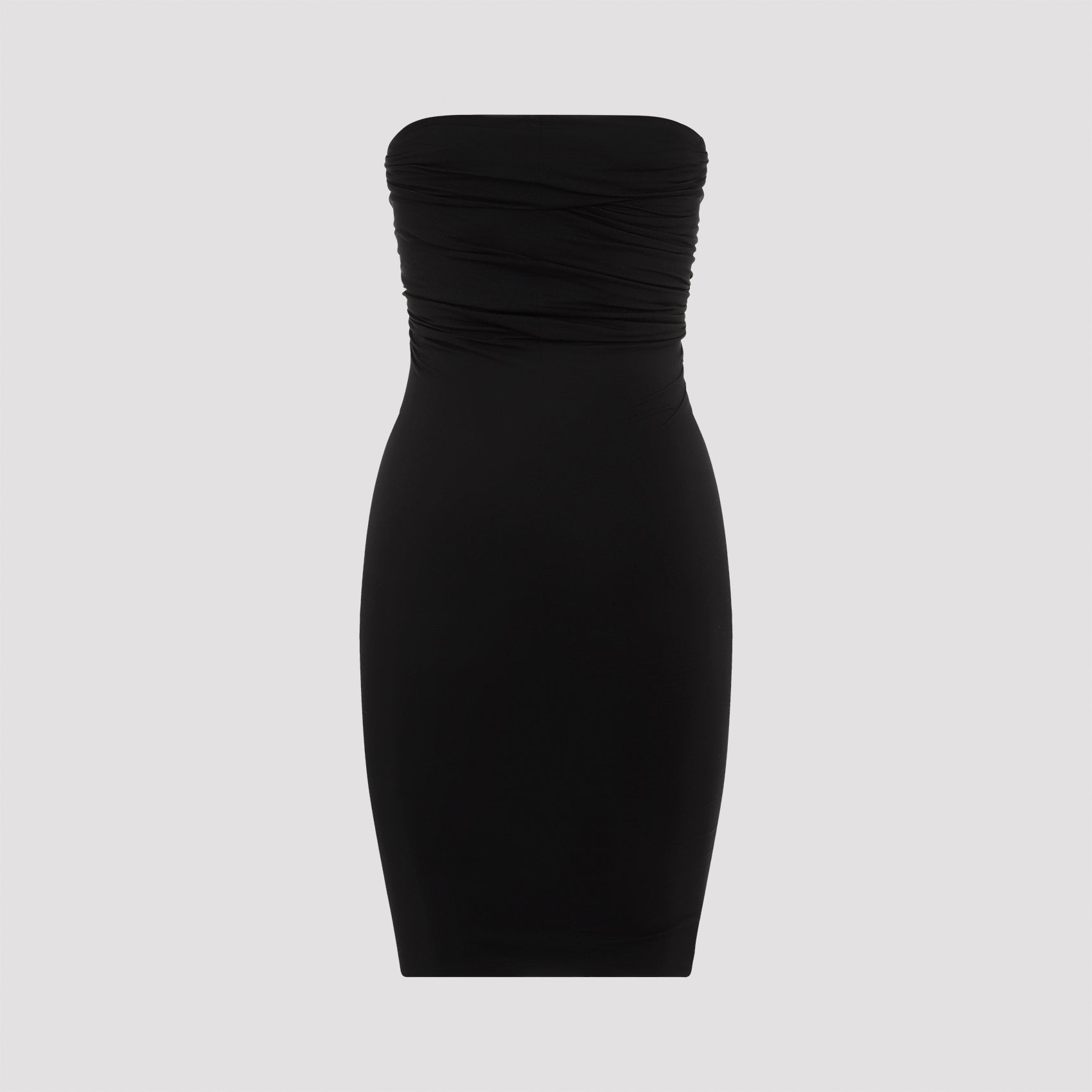 RICK OWENS Strapless Ruched Mini Dress