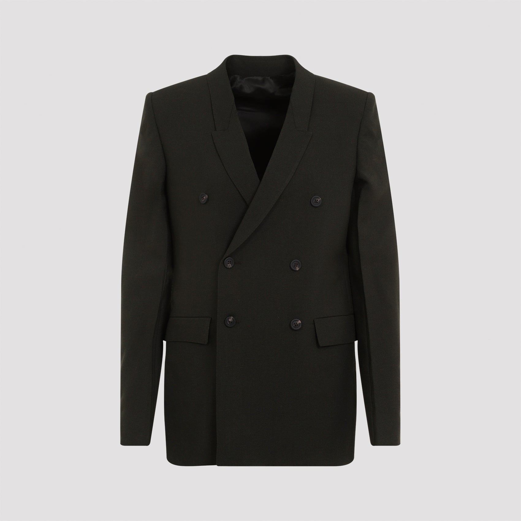 RICK OWENS Chic Double-Breasted Wool Jacket