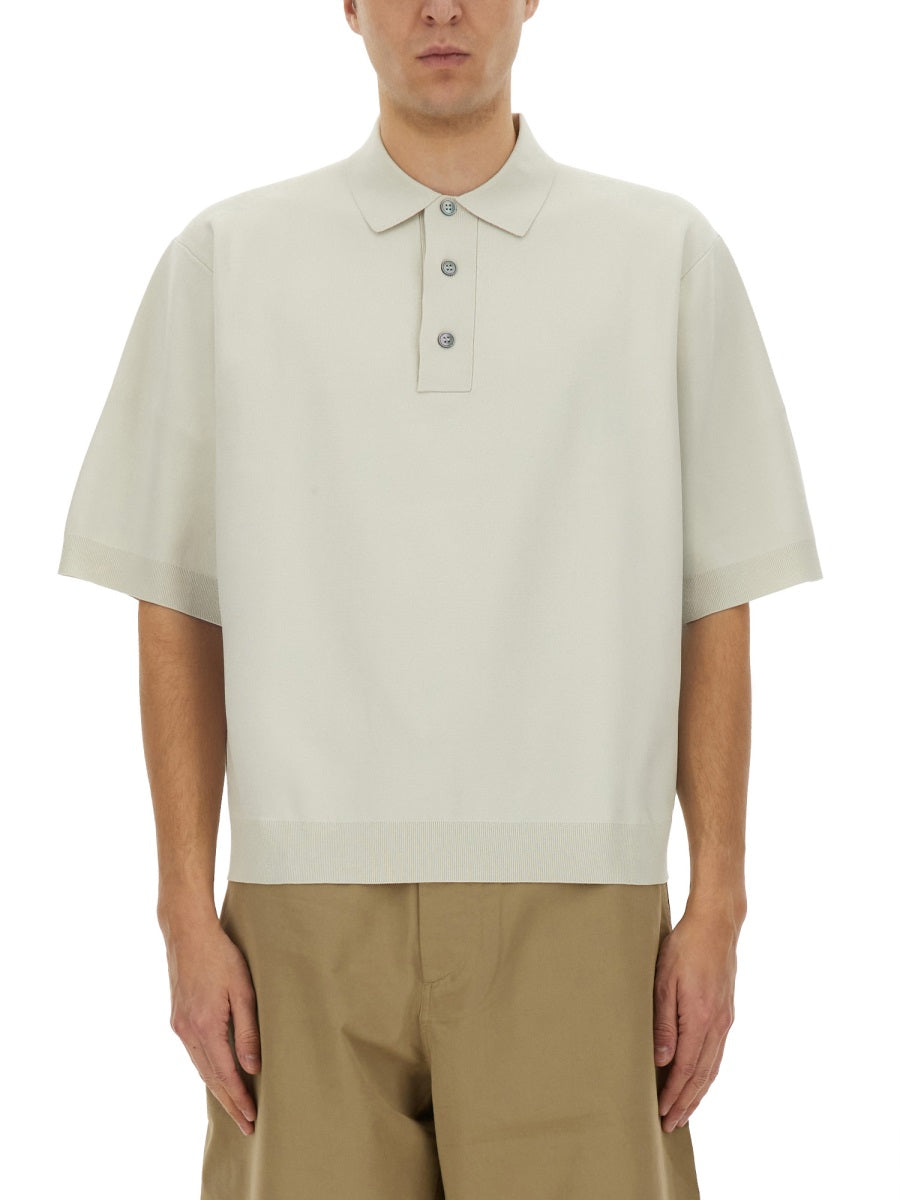STUDIO NICHOLSON Men's Knit Polo - Size L