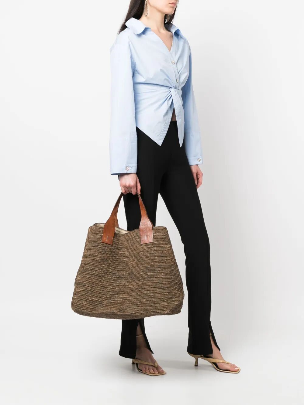 IBELIEV Mini Raffia Handbag
