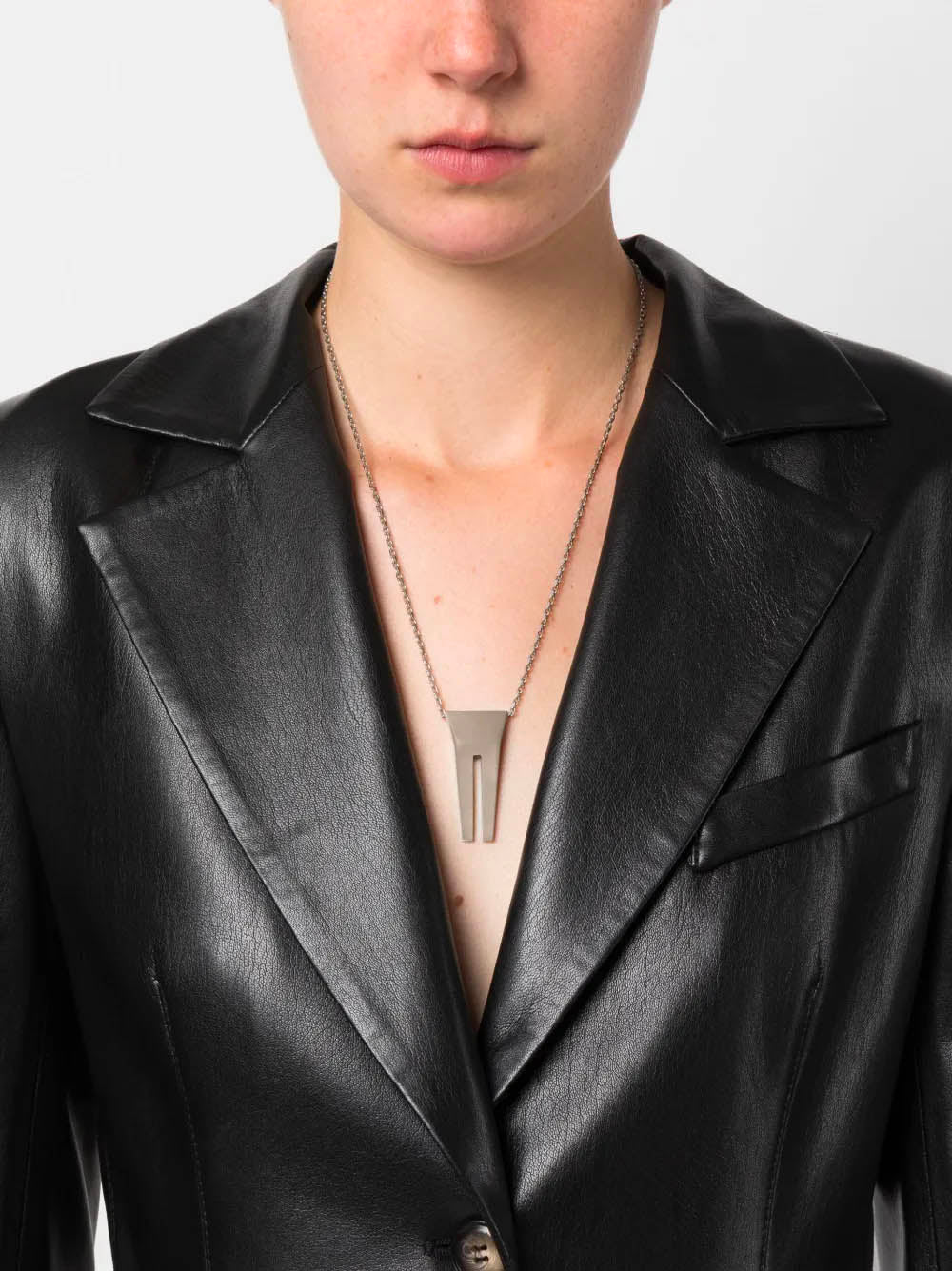 RICK OWENS Open Trunk Charm Pendant Necklace