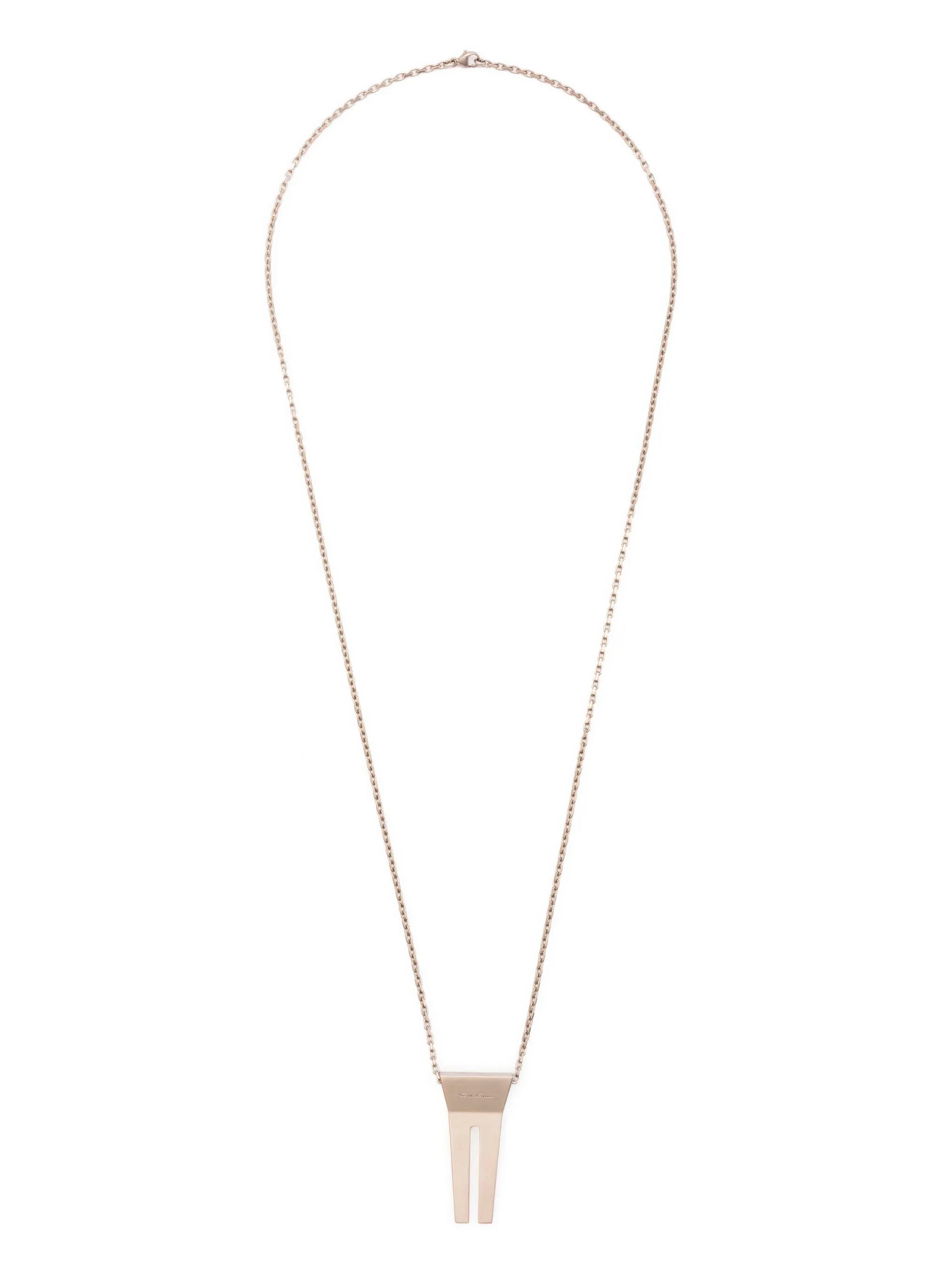 RICK OWENS Open Trunk Charm Pendant Necklace