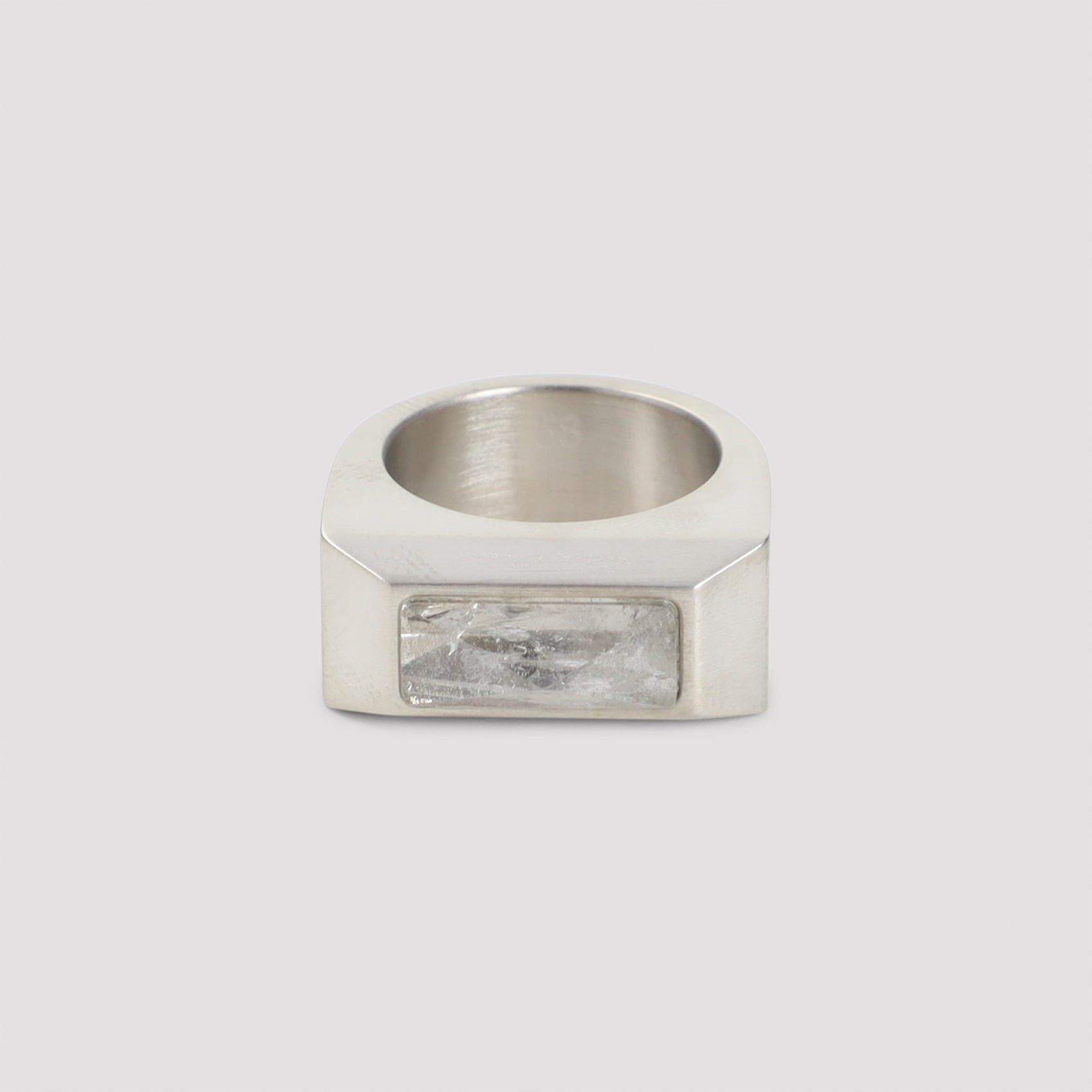 RICK OWENS Crystal Pyramid Unisex Ring