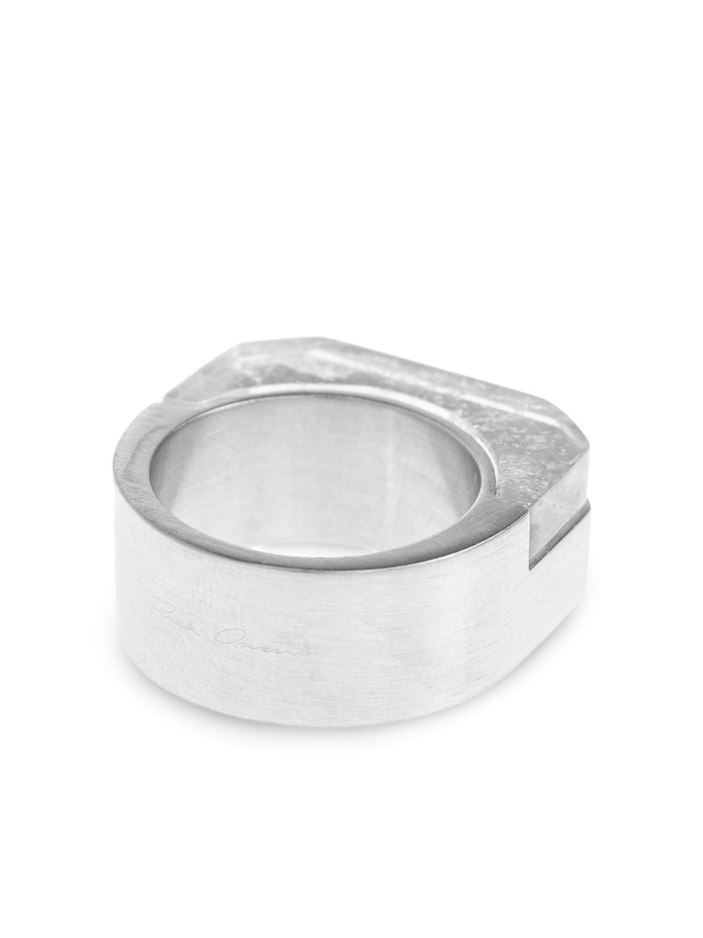 RICK OWENS Double Crystal Hollywood Ring - Men's Fashion Accessory