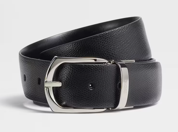 ZEGNA Premium Cow Leather Belt for Men