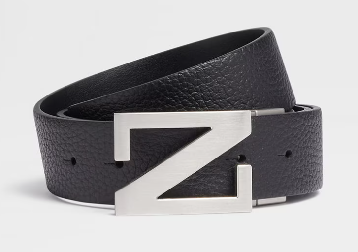 ZEGNA Premium Cowhide Leather Belt for Men