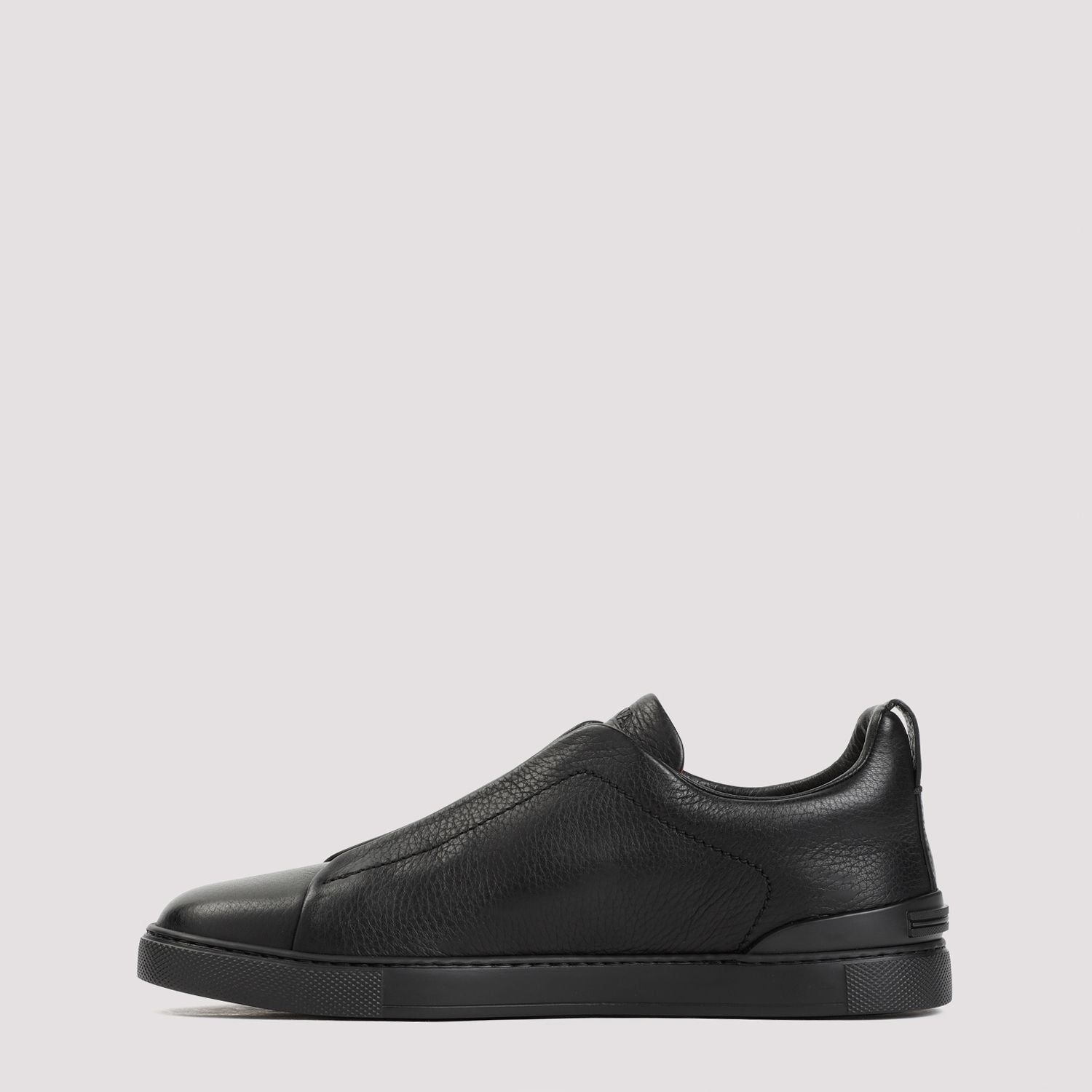 ZEGNA Triple Stitch Leather Sneakers for Men