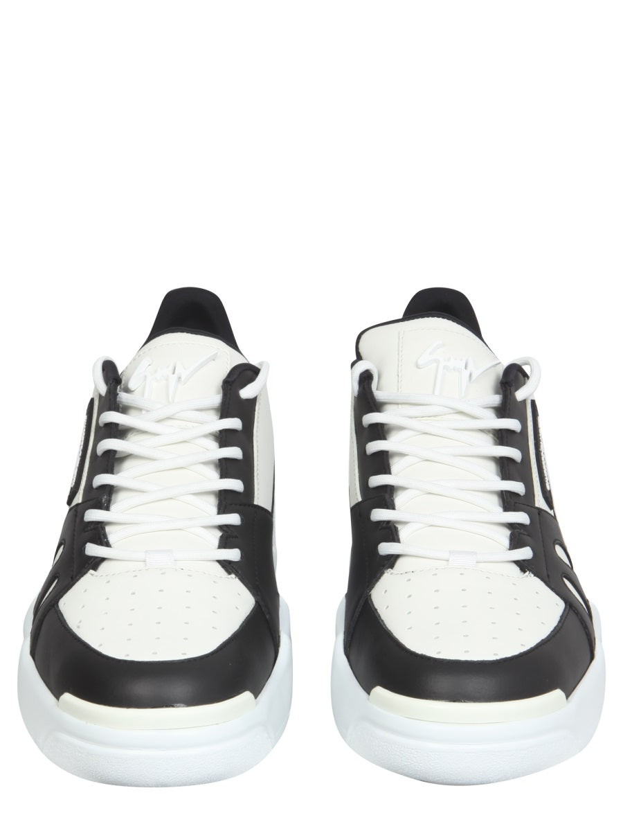 GIUSEPPE ZANOTTI Men's Leather Talon Sneakers with 5 CM Rubber Sole