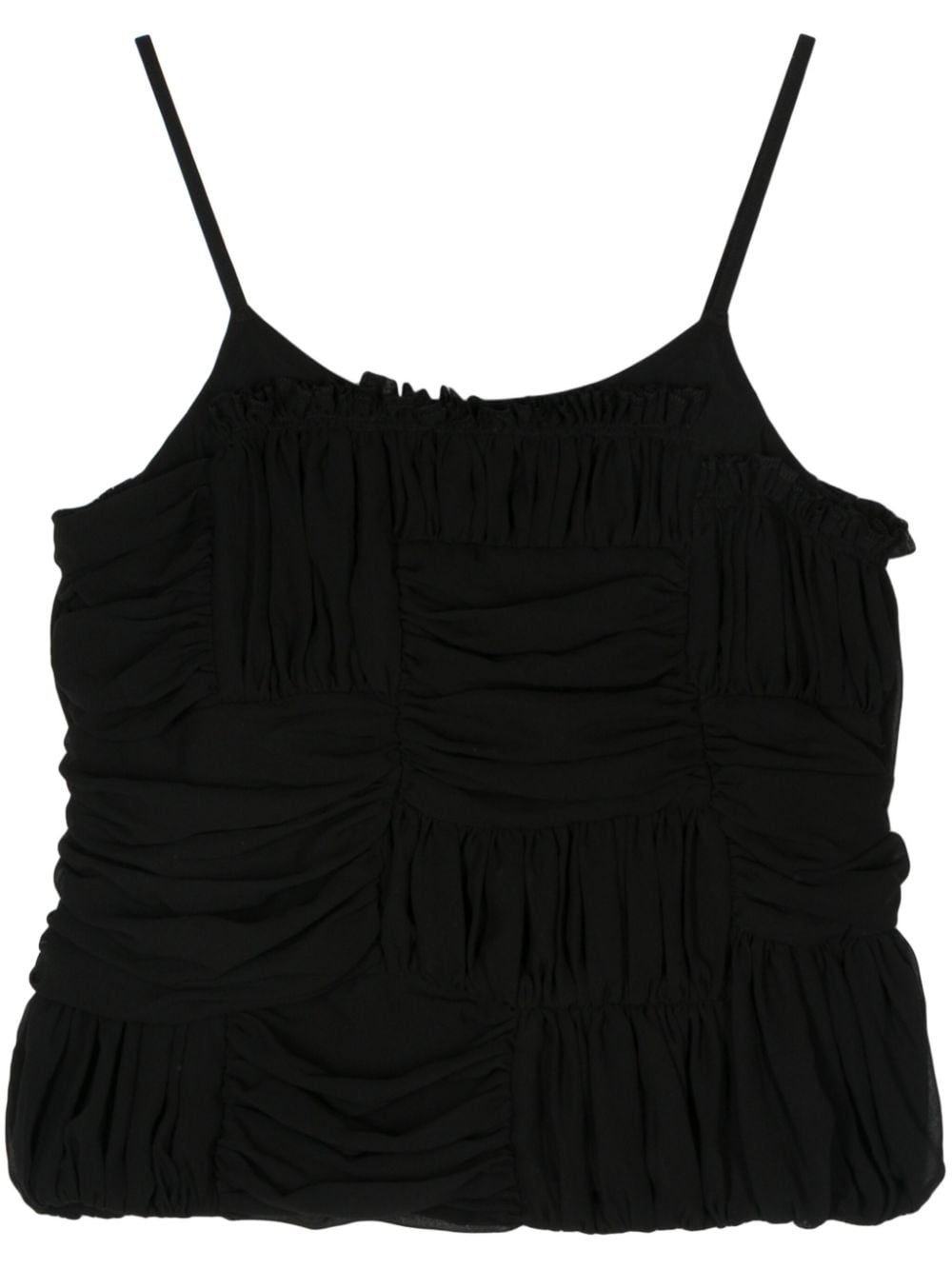 COMME DES GARÇONS Ruffled Detailing Round Neck Mini Top
