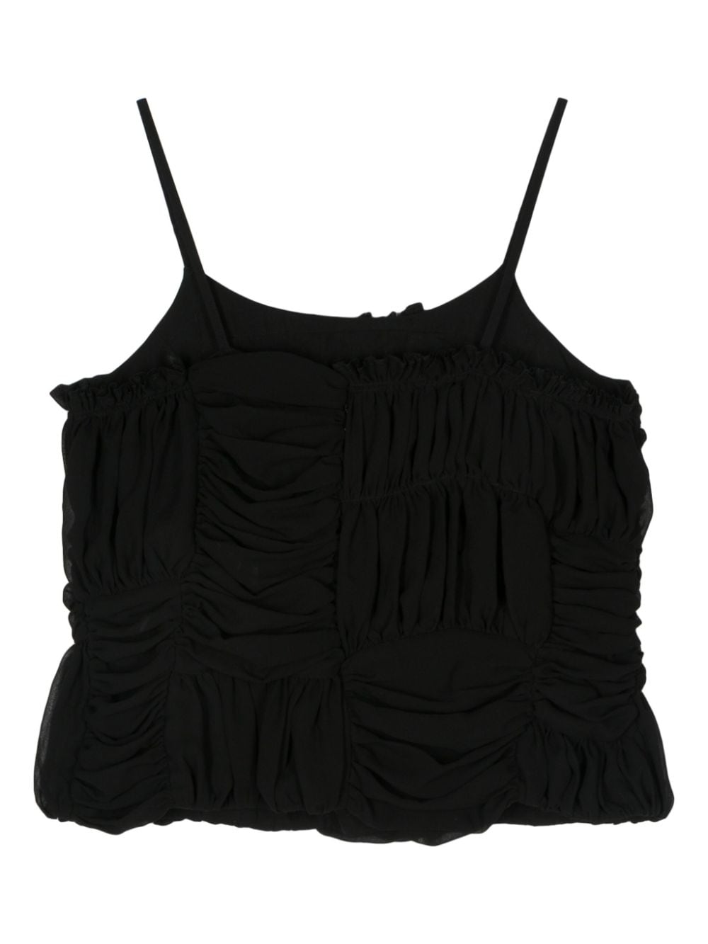 COMME DES GARÇONS Ruffled Detailing Round Neck Mini Top