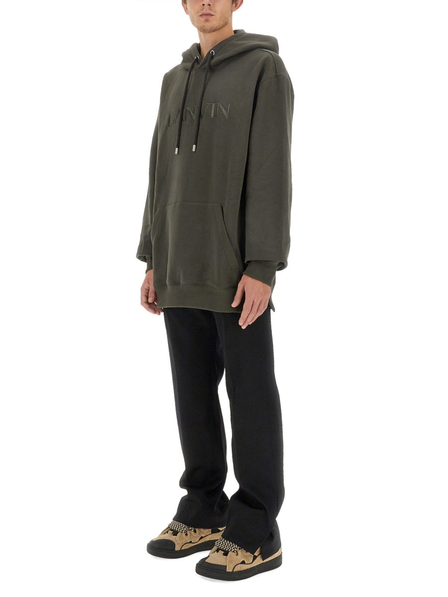 LANVIN Oversized Cotton Sweatshirt - Size L