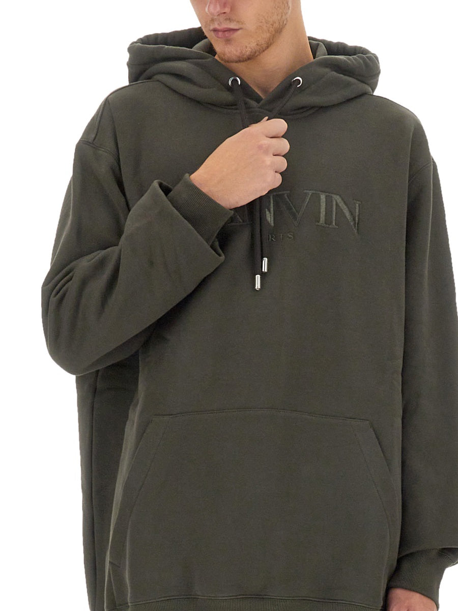 LANVIN Oversized Cotton Sweatshirt - Size L