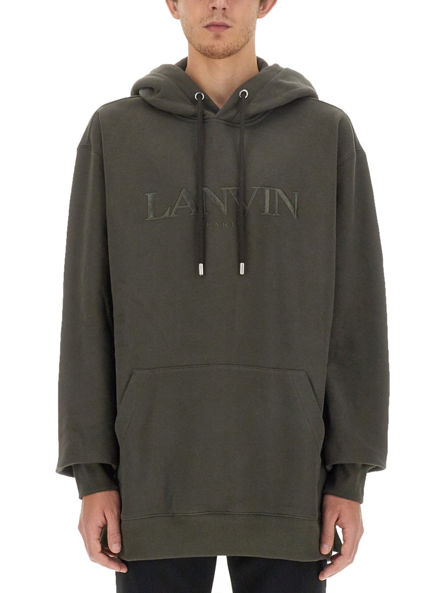 LANVIN Oversized Cotton Sweatshirt - Size L
