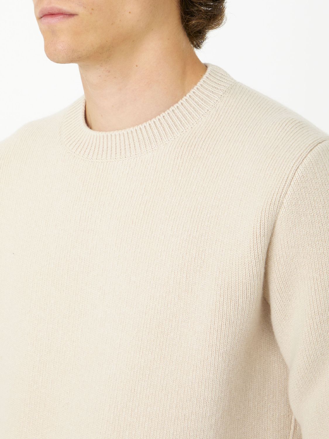 LANVIN Crewneck Wool and Cashmere Sweater - Men's Regular Fit