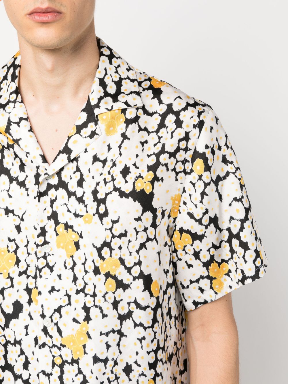 LANVIN Floral Printed Silk Shirt - Mini