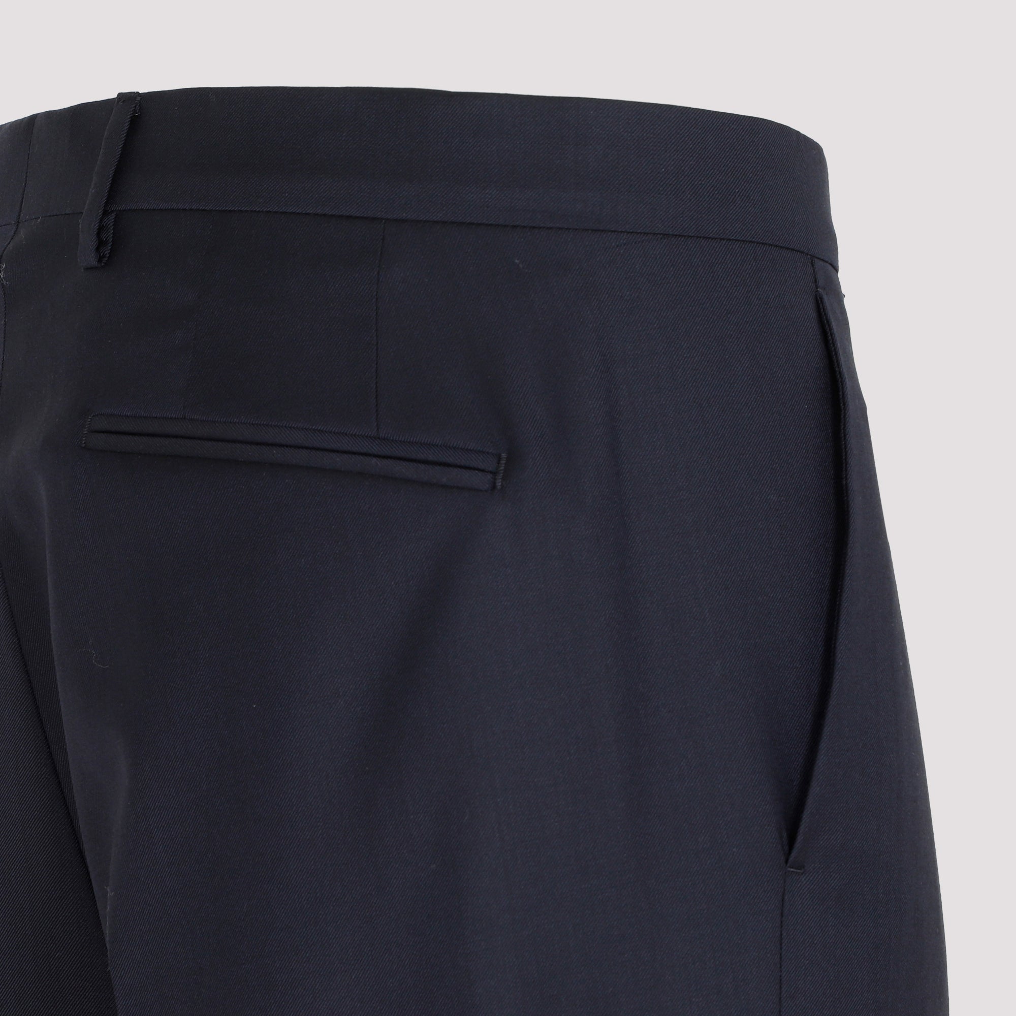 LANVIN Tailored Slim Fit Wool Trousers