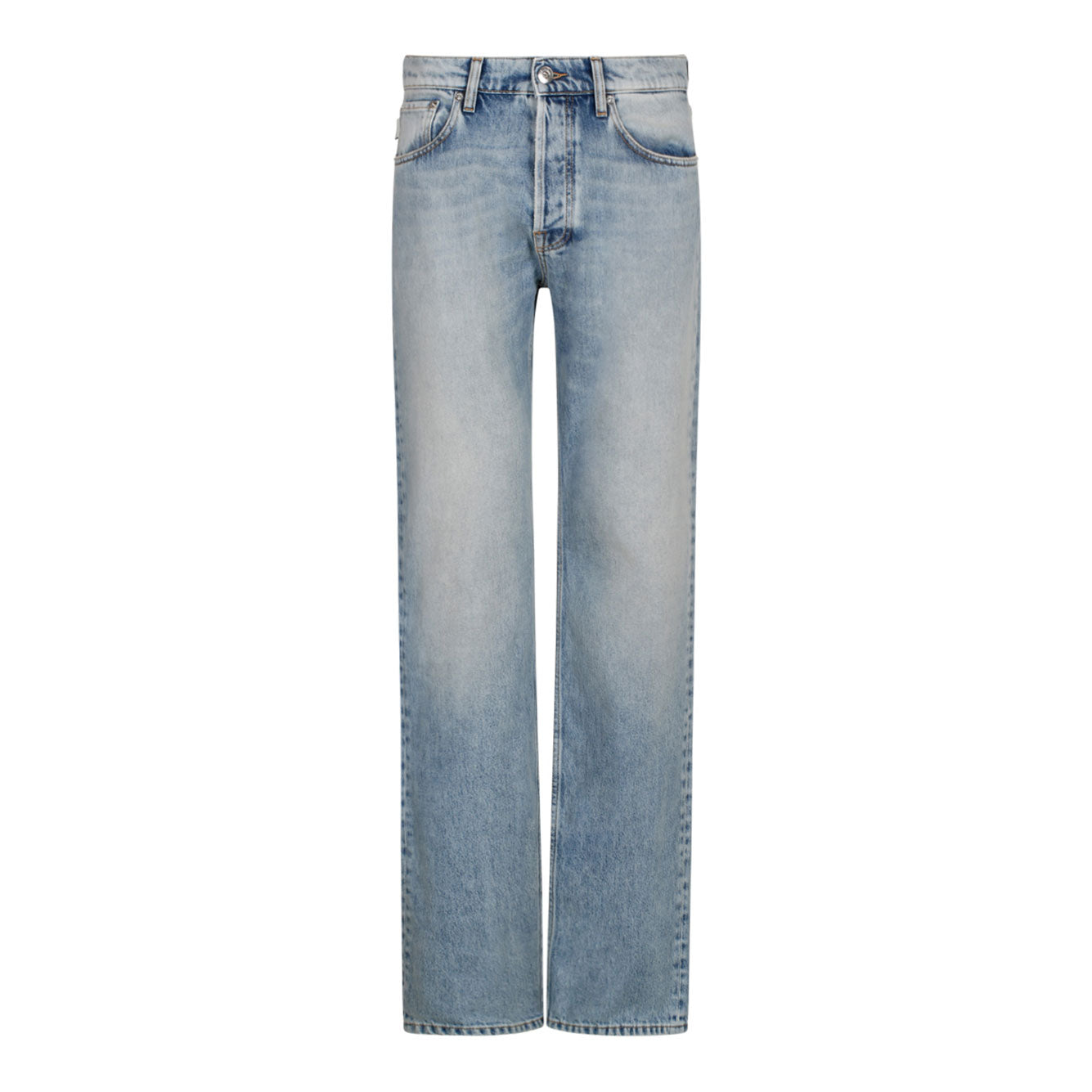LANVIN Cotton Leather Jeans for Men